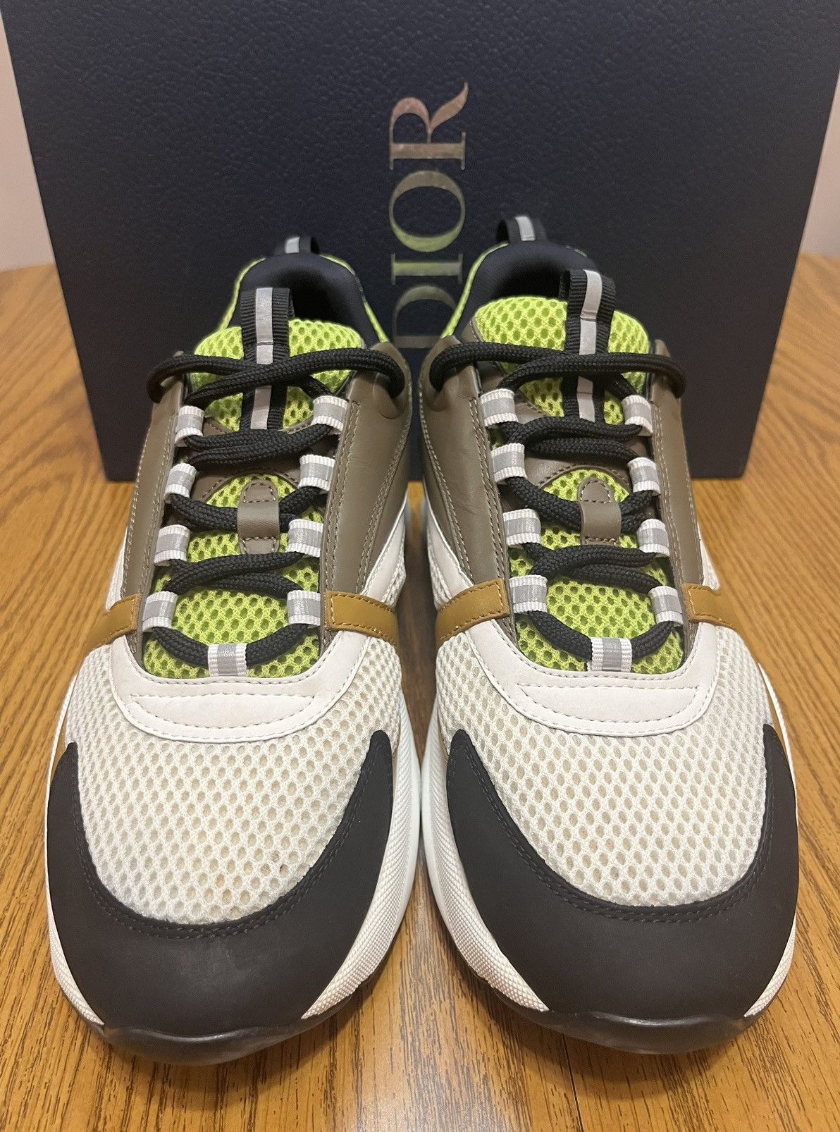 Dior Dior B22 Sneaker Brown/Green Size US 12 / EU 45 - 2 Thumbnail
