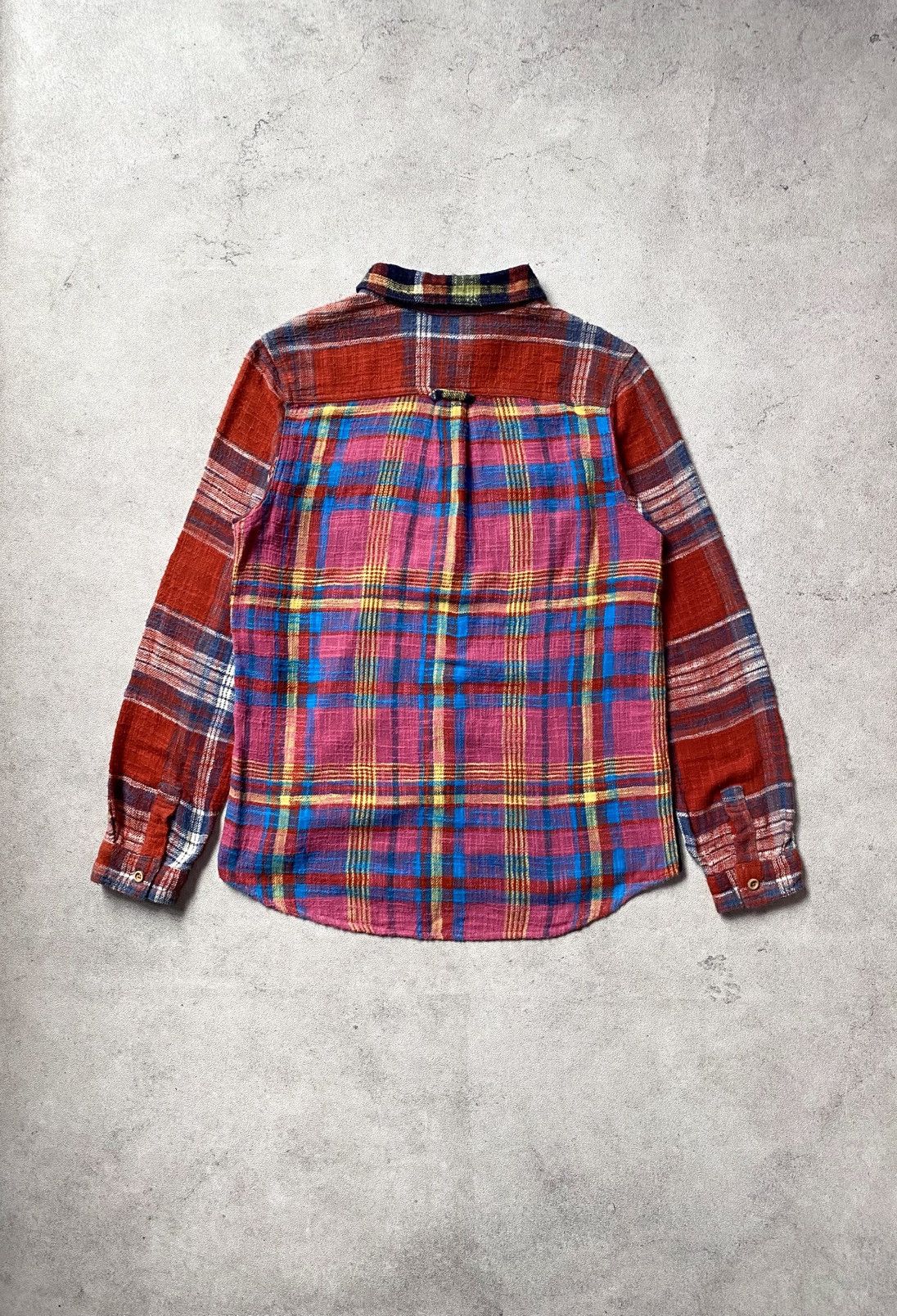 Sugar Cane Vintage Cube Sugar Patchwork Flannel Shirt Size US M / EU 48-50 / 2 - 2 Thumbnail