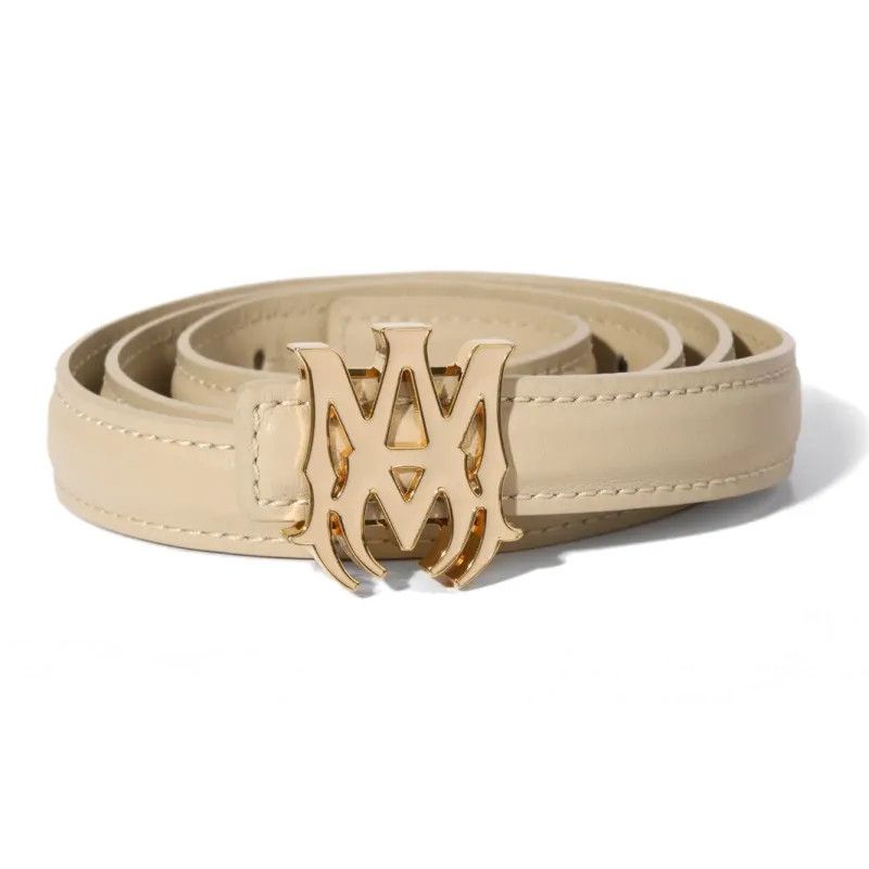 Amiri o1w1db10525 Size: 70 / Nappa MA 4cm Belt in Alabaster Size ONE SIZE - 1 Thumbnail