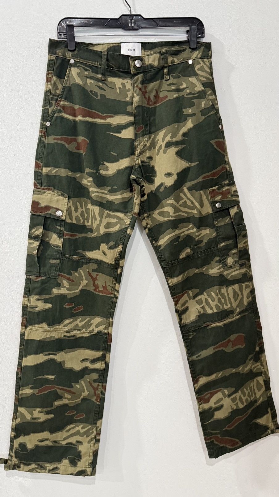 Rhude Rhude Tiger Camo Cargo Pant 'Green' - FW23PA21320 Size S NWT Size US 30 / EU 46 - 2 Thumbnail