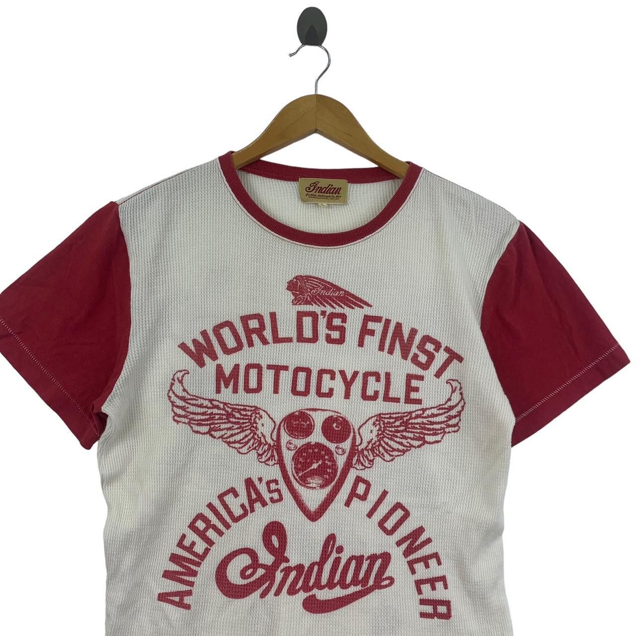 Vintage Vintage INDIAN MOTORCYCLE America’s Pioneer Tee Shirt Top Size US L / EU 52-54 / 3 - 2 Thumbnail