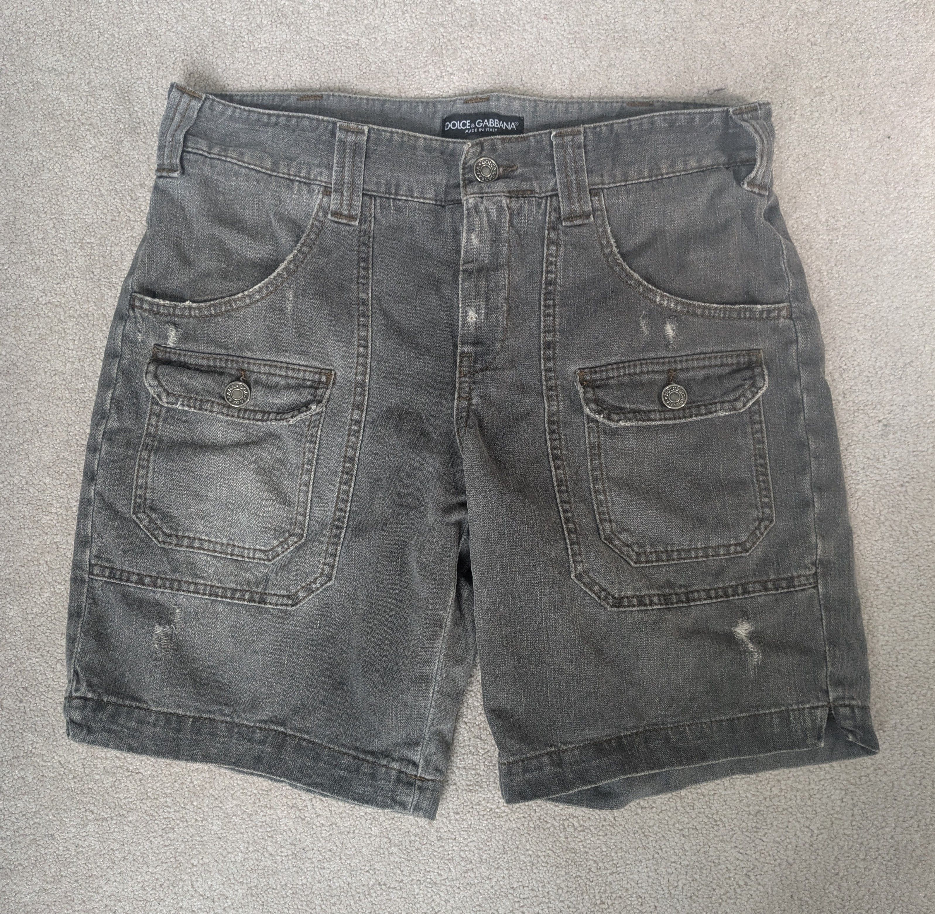 Dolce & Gabbana Archive Dolce & Gabbana Cargo Hybrid Denim Shorts