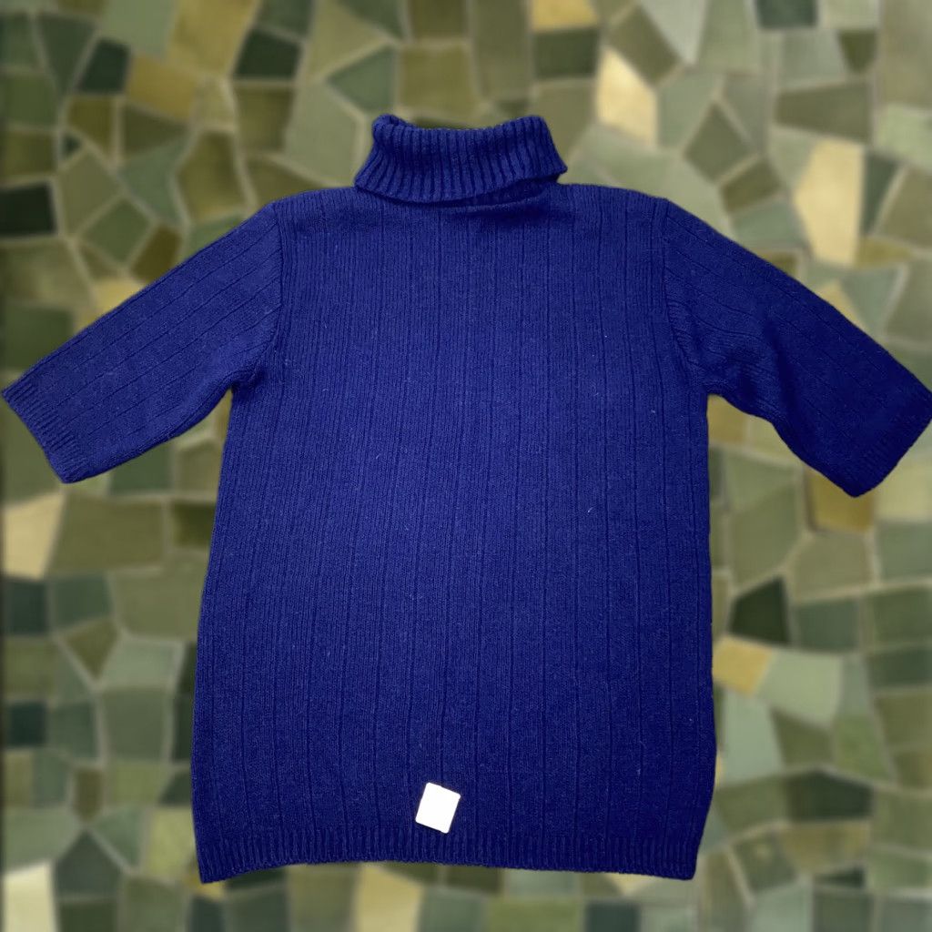 Vintage VINTAGE Bernice Sweater Shirt Womens 34 Blue Turtleneck Orlon Acrylic 60s Size XXS / US 00 / IT 34 - 1 Thumbnail