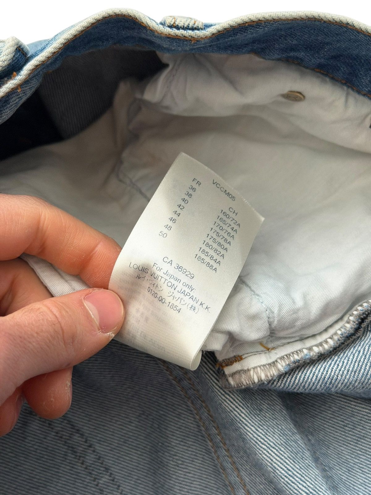Louis Vuitton 2020 Virgil Blue Regular Wash Jeans Size US 34 / EU 50 - 16 Thumbnail