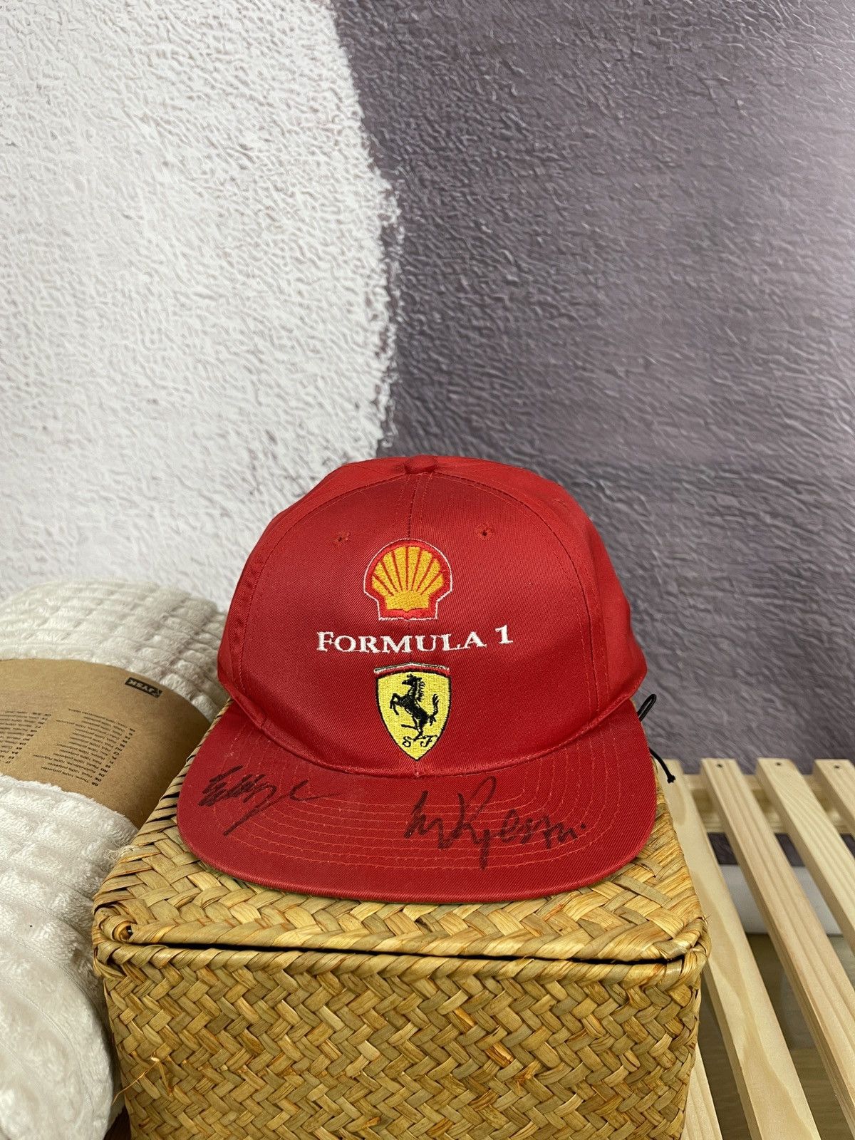 Ferrari Ferrari Shell Formula 1 vintage red cap hat Size ONE SIZE - 1 Thumbnail