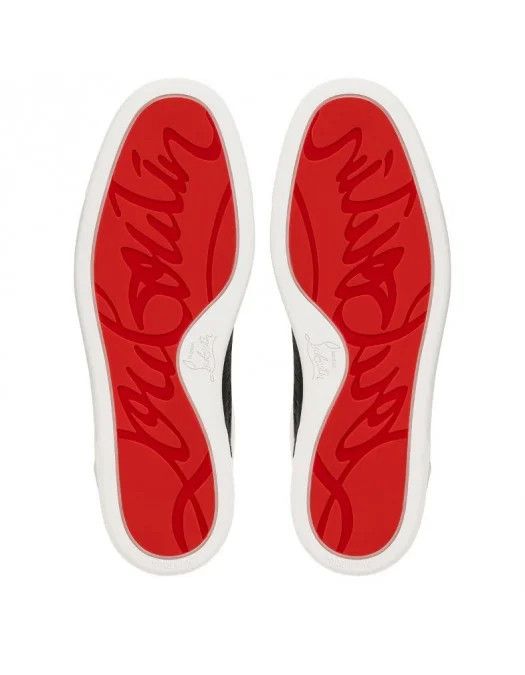 Christian Louboutin o1s1wg110924 Louis Junior Spikes Sneaker in White Size US 10 / EU 43 - 5 Thumbnail