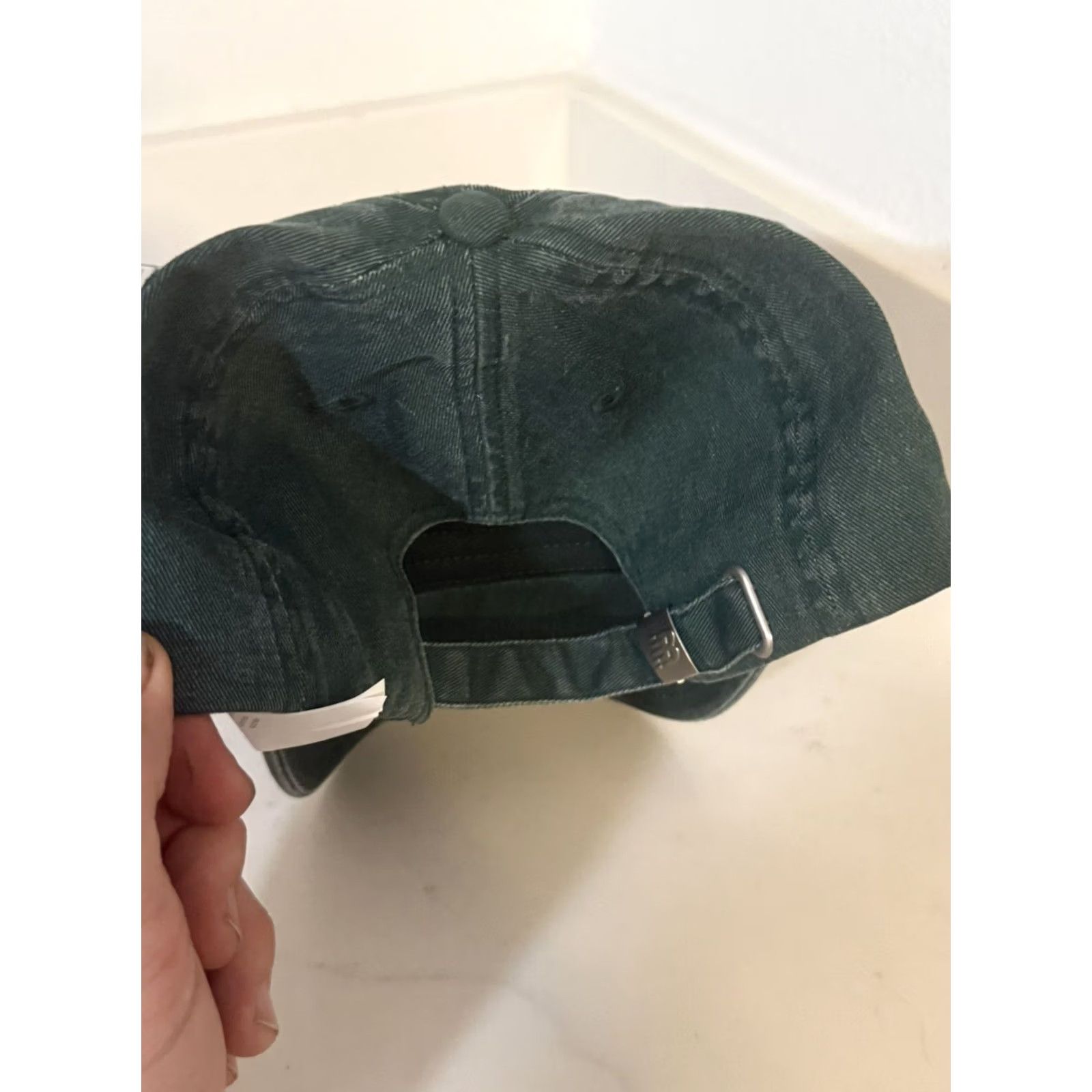 New Balance NEW BALANCE Athletic Department 6 Panel Strapback Hat Green Stone BLACK? Size ONE SIZE - 3 Thumbnail