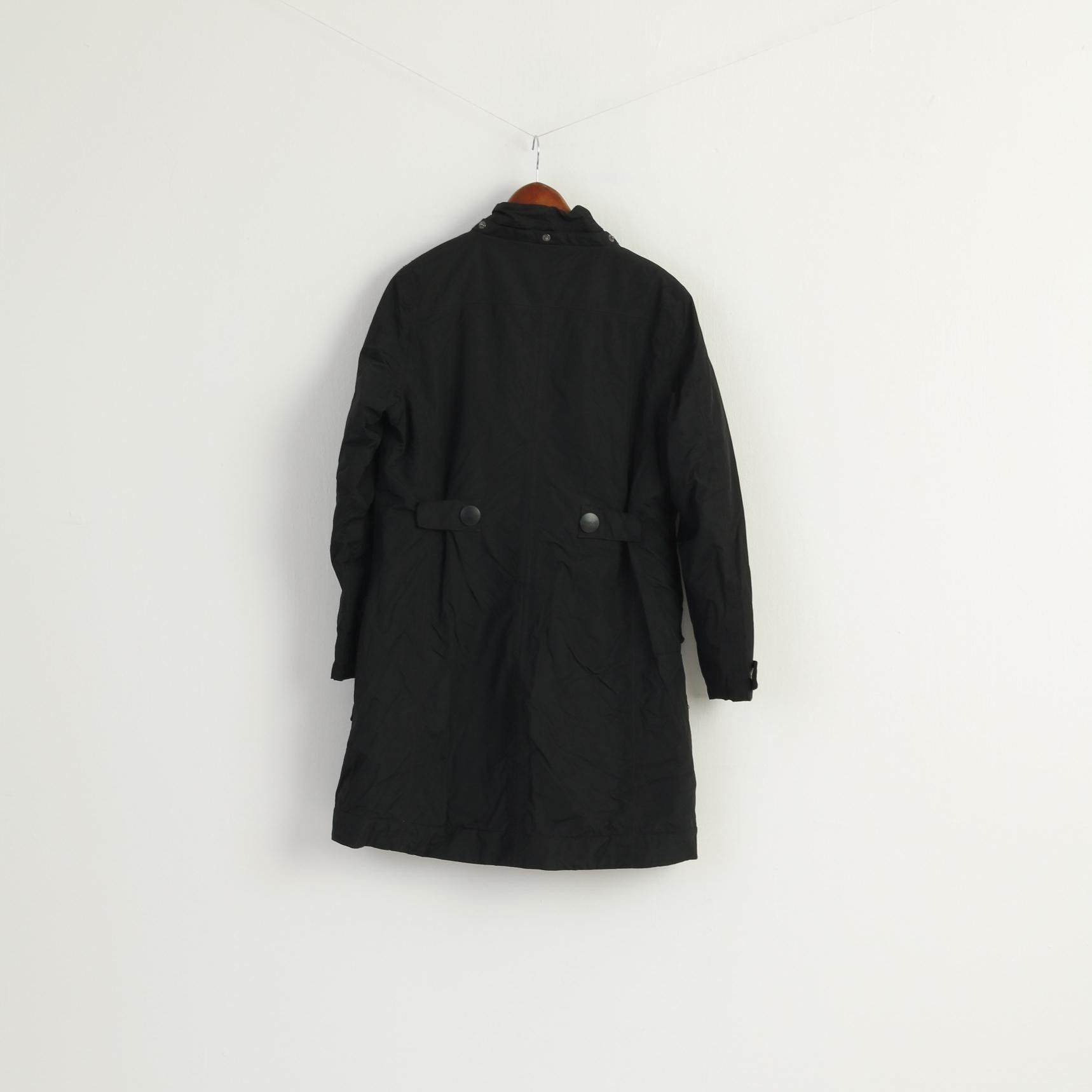 Vintage Seasalt Women 12 M Rain Coat Black Waterproof 7923 Size M / US 6-8 / IT 42-44 - 8 Thumbnail
