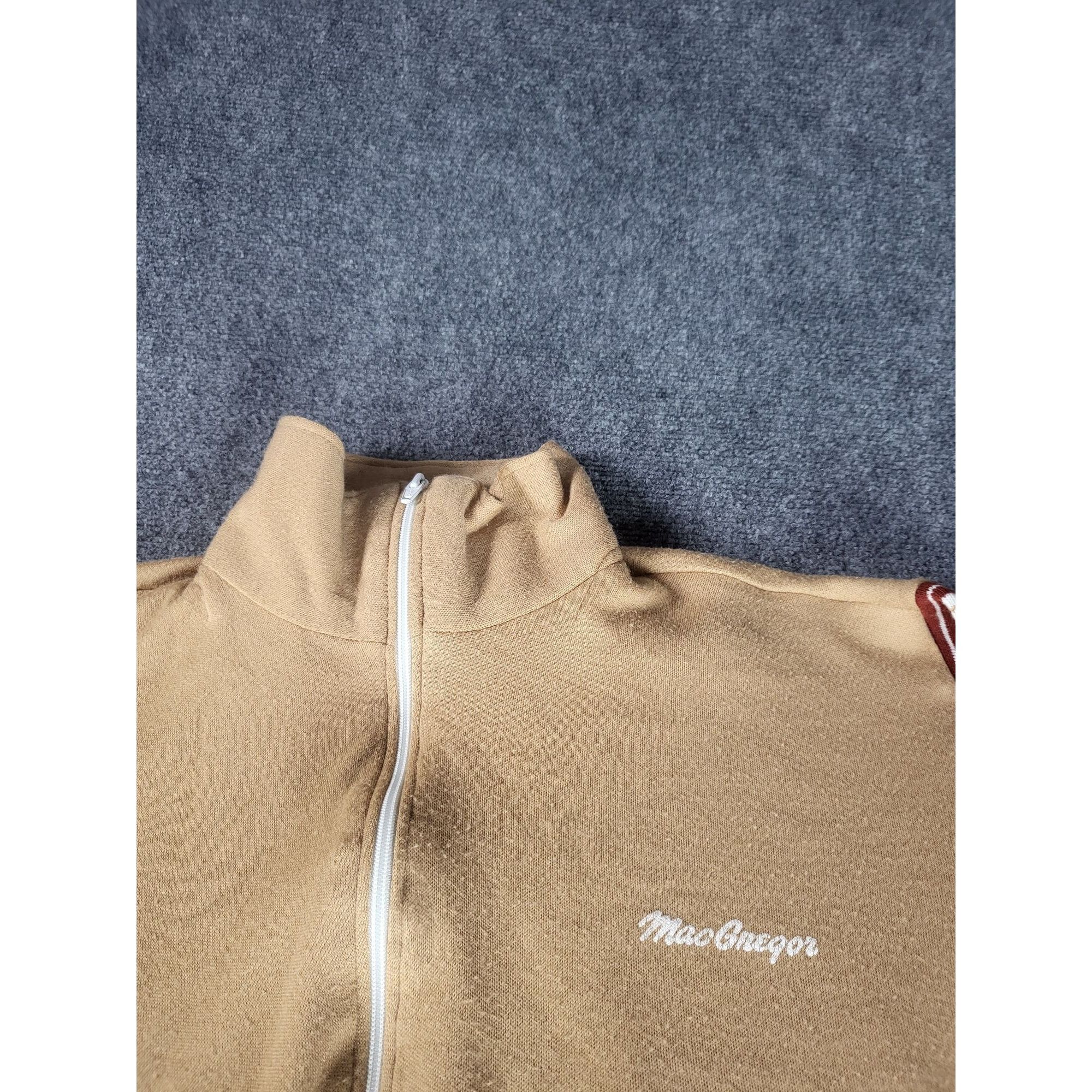 McGregor Vintage MacGregor Triple Knit Track Jacket Women Sz L Brown Size L / US 10 / IT 46 - 2 Thumbnail
