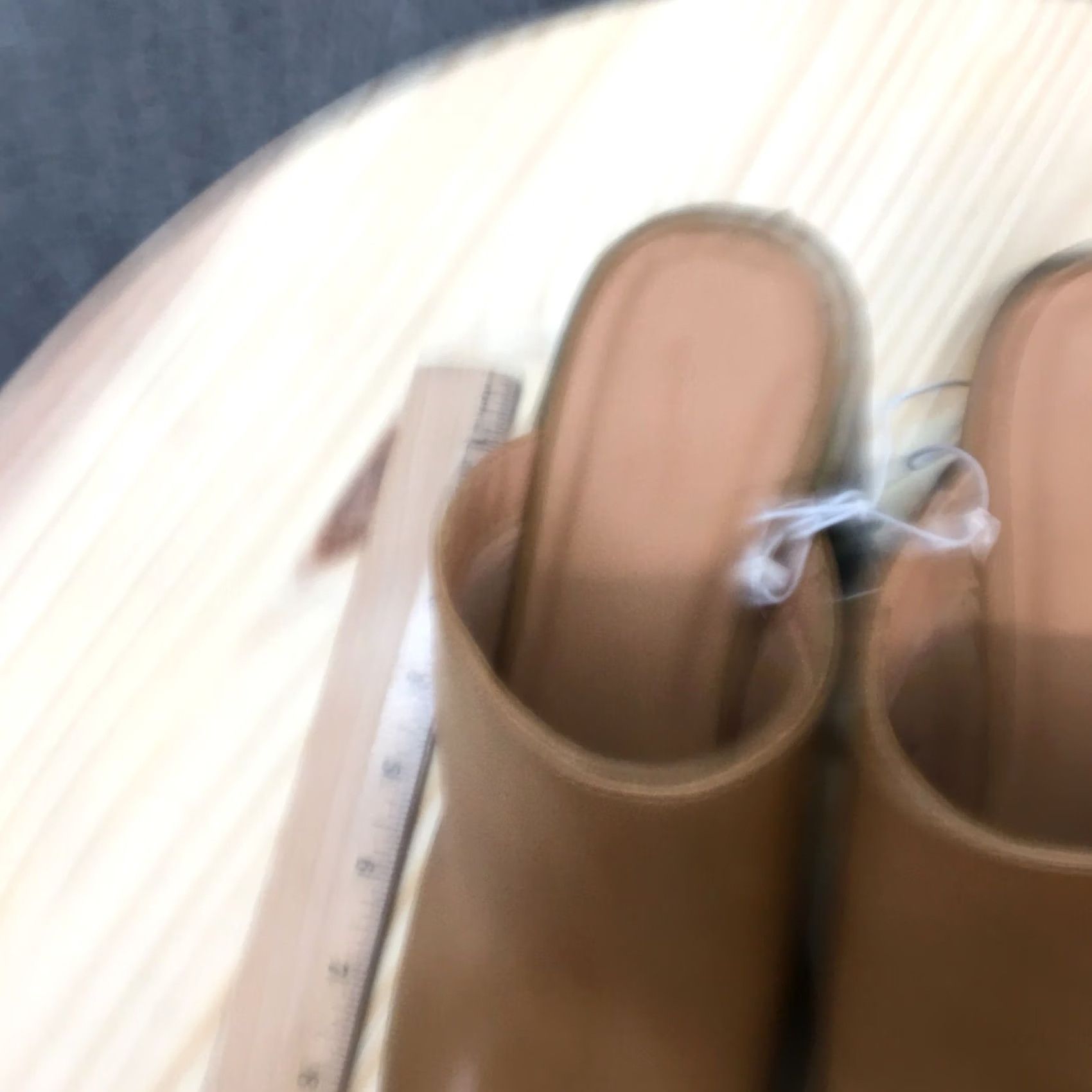 Vintage Universal Thread Heels Tess Mule Brown Faux Leather Slip On Womens 8 Casual Block Heel New Size US 8 / IT 38 - 5 Thumbnail