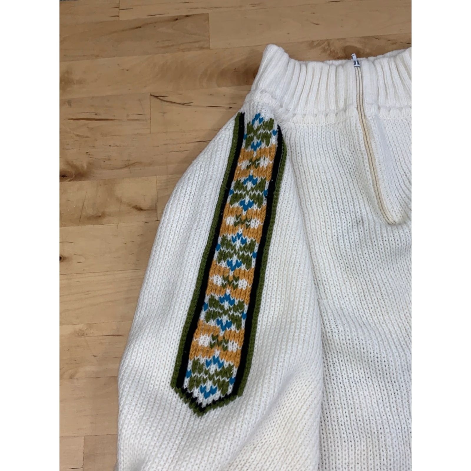 Vintage VINTAGE Full Fashioned Sweater Knit Pullover White L Women Size L / US 10 / IT 46 - 6 Thumbnail