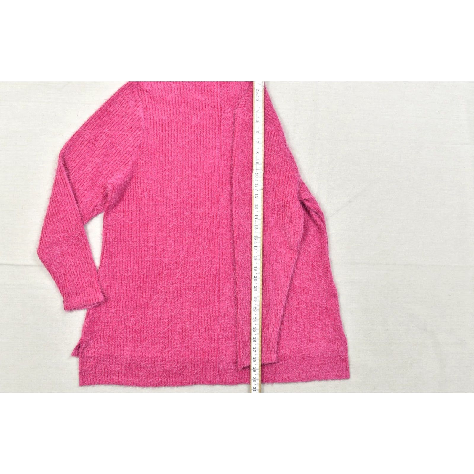 Vintage Lane Bryant Sweater Women 18/20 Pink Long Sleeve Mock Neck Ribbed Eyelash Knit Pullover Women Size 18 Plus Knits Winter Fall Spring Casual Refined Size XXL / US 16-18 / IT 52-54 - 2 Thumbnail