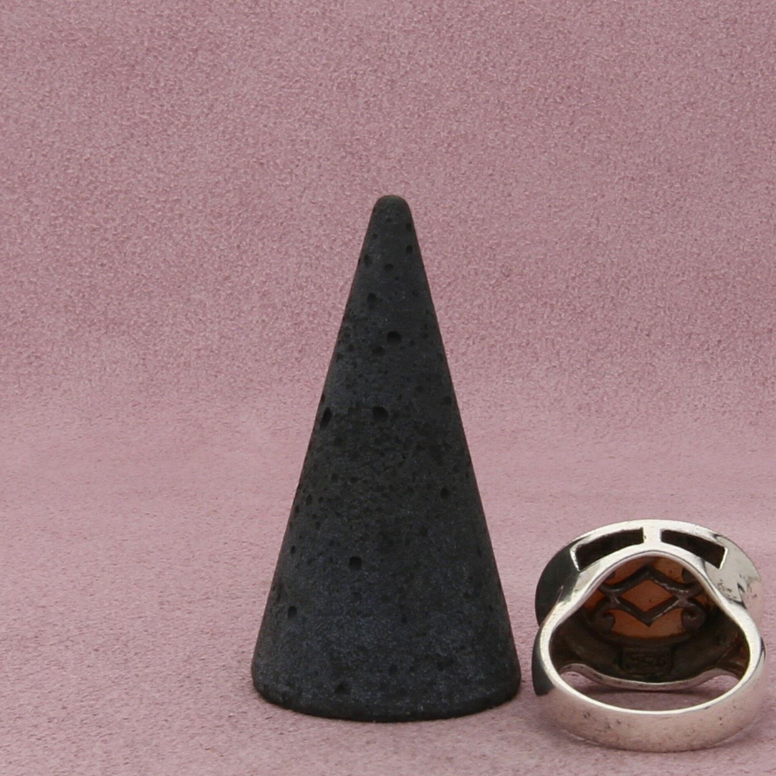 Sterling Silver sterling silver marcasite mother of pearl ring size 7.75 Size ONE SIZE - 5 Thumbnail