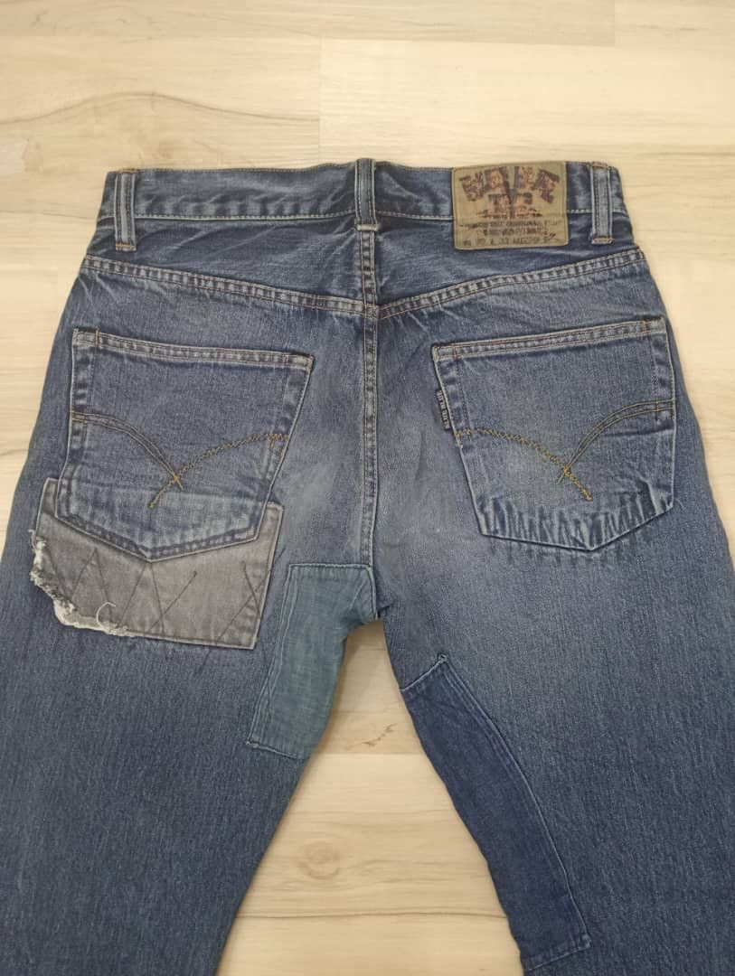 Blue Blue Japan Vintage Distressed Blue Blue Japan Size US 32 / EU 48 - 10 Thumbnail