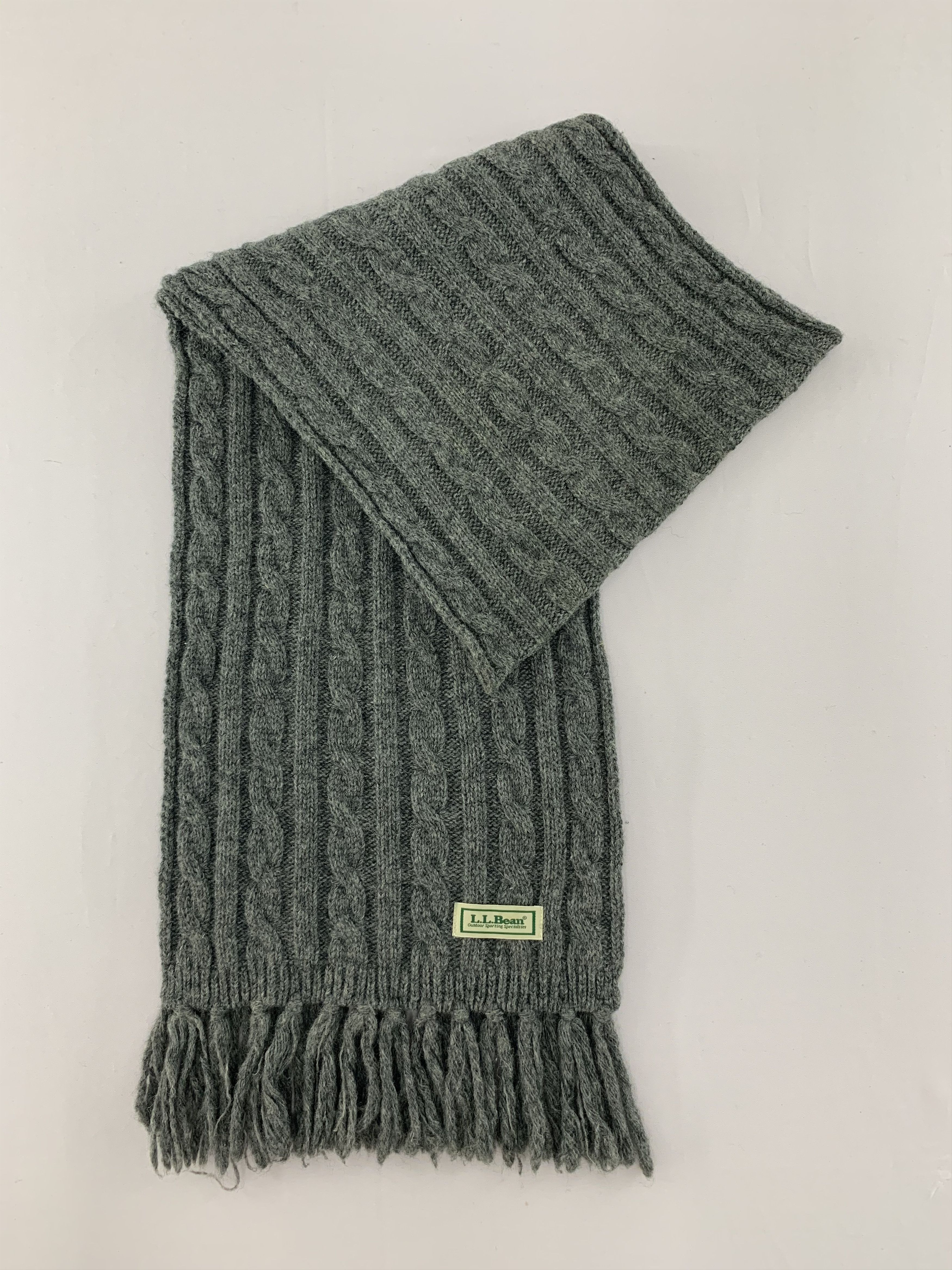 L.L. Bean L.L. Bean Scarf Wool Knit Muffler Neck Wrap BL5109 Size ONE SIZE - 2 Thumbnail