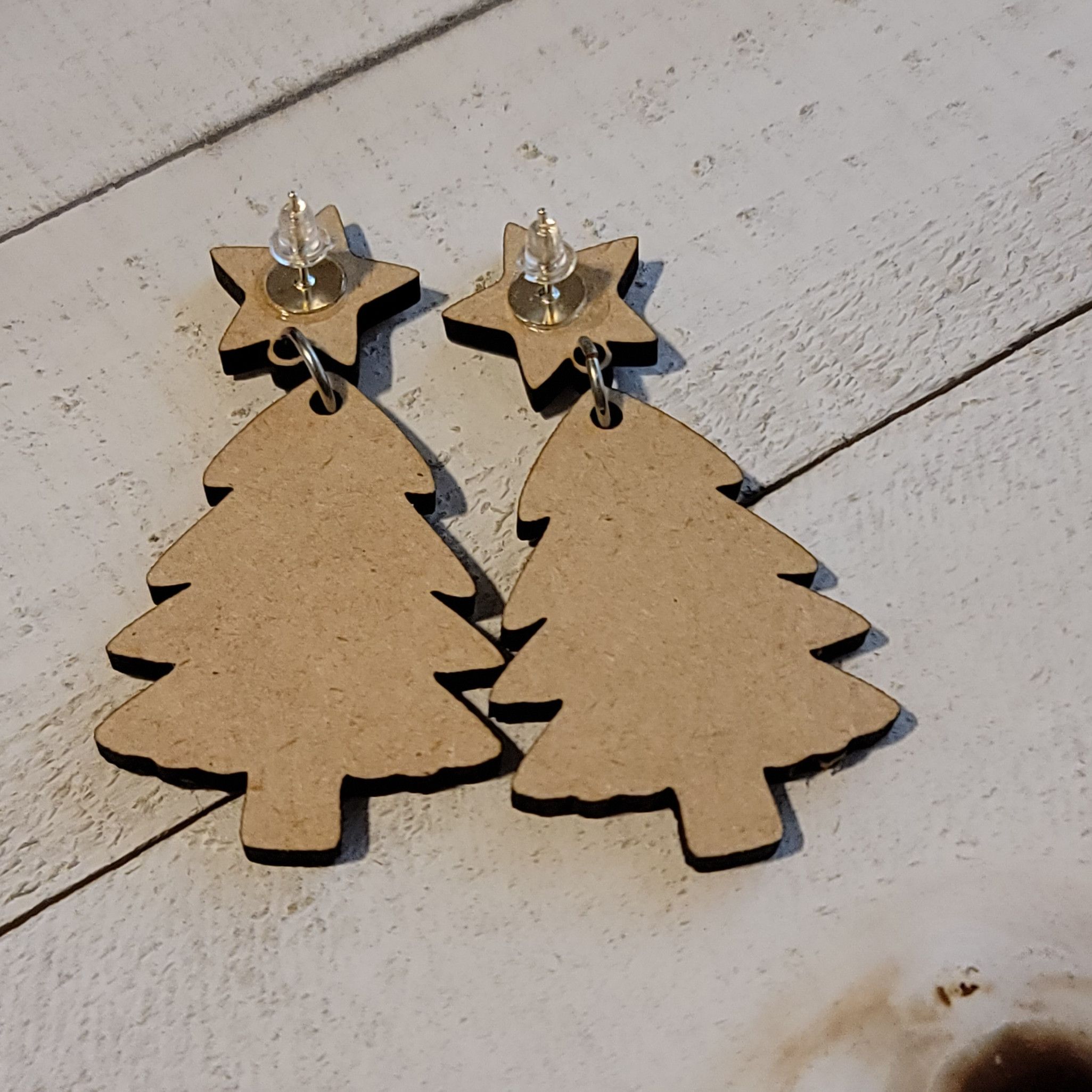 Handmade Handmade Christmas Tree Reindeer Pattern Dangle Earrings Size ONE SIZE - 6 Thumbnail
