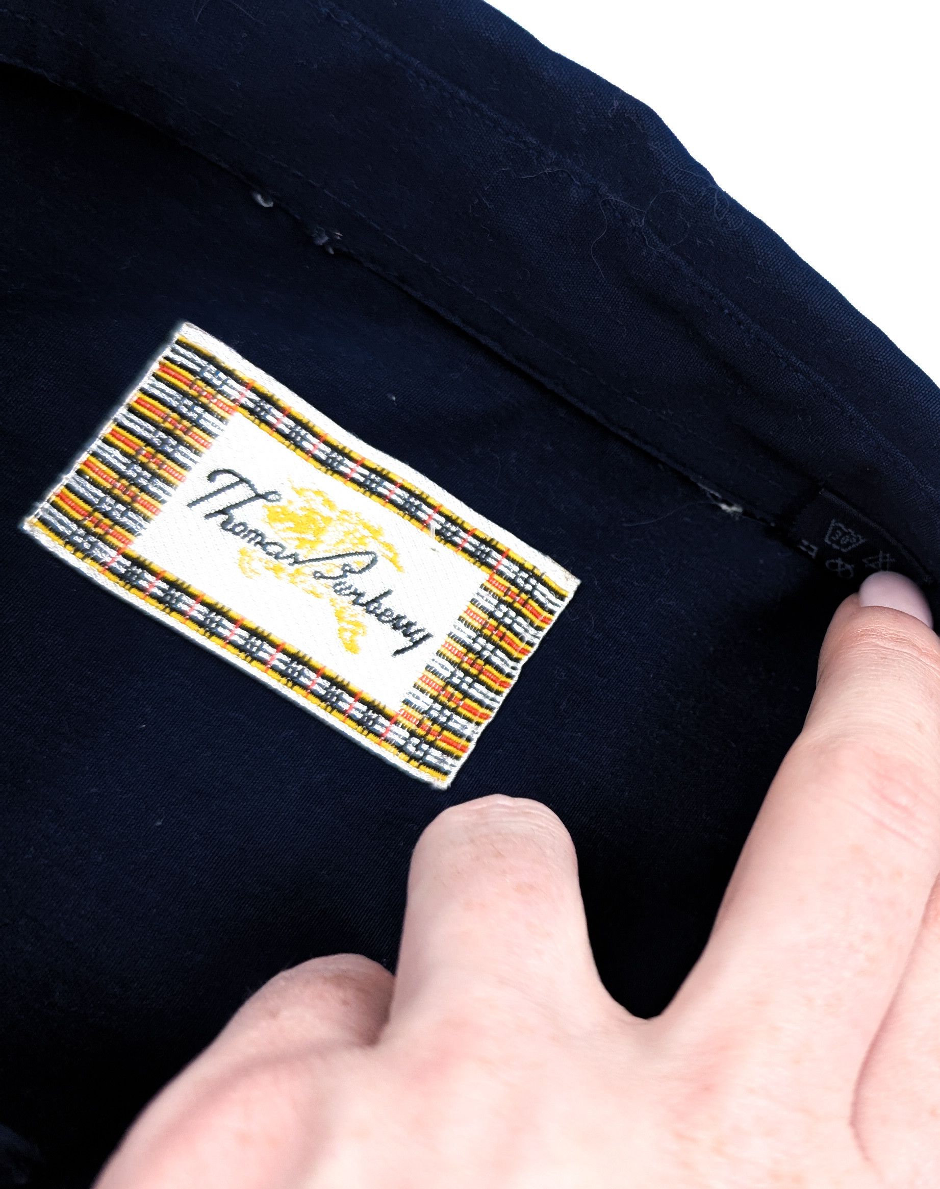 Burberry Thomas Burberry vintage shirt navy L Size US L / EU 52-54 / 3 - 6 Thumbnail