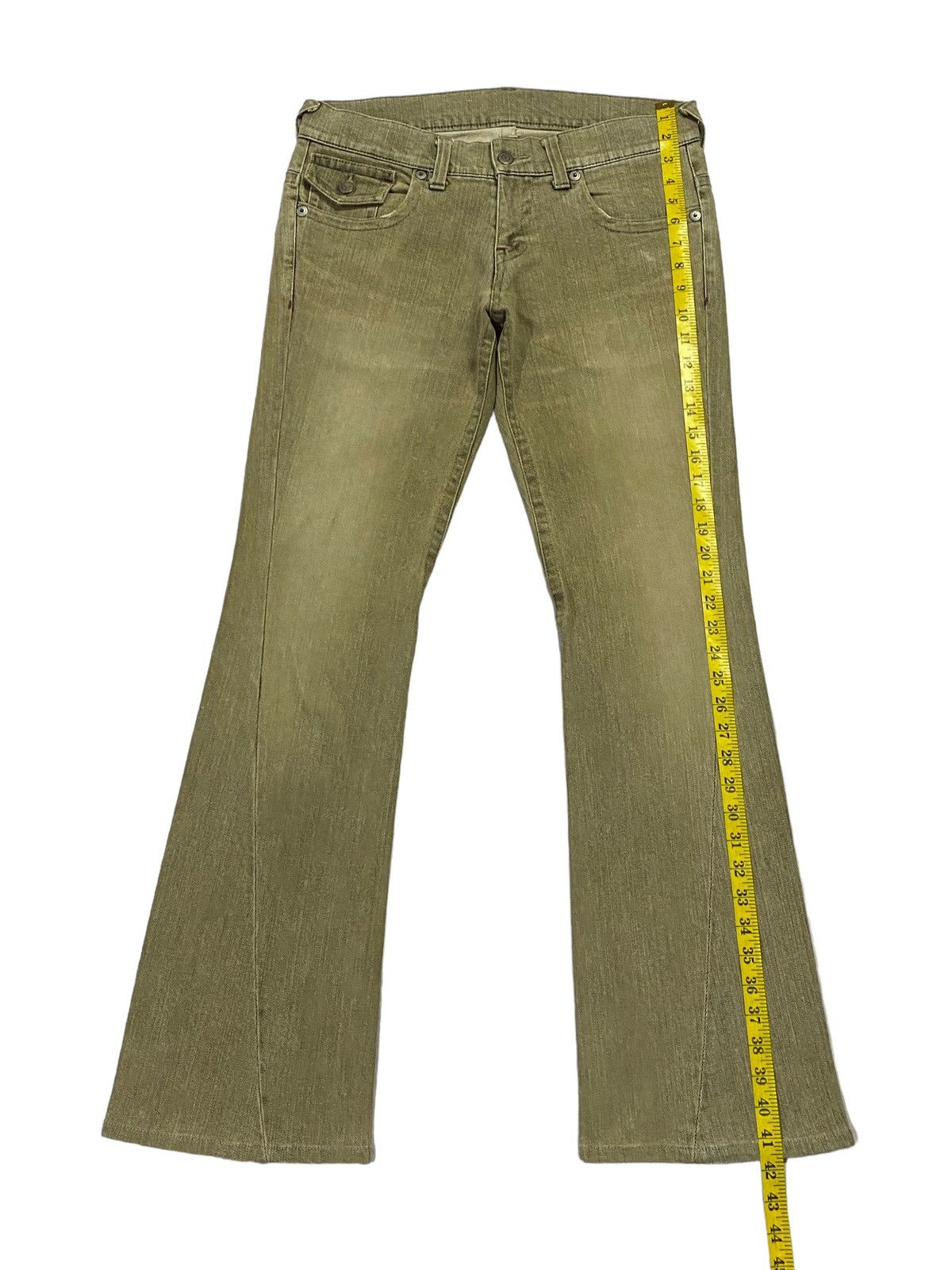 Tornado Mart Tornado Mart Washed Low Rise Flare Denim Jeans Size US 32 / EU 48 - 6 Thumbnail