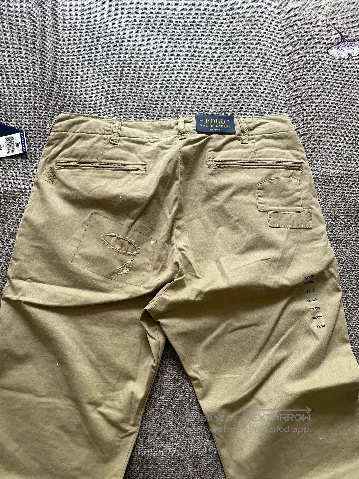 Polo Ralph Lauren Ralph Lauren Patchwork Distressed Pants. Size US 35 - 6 Thumbnail