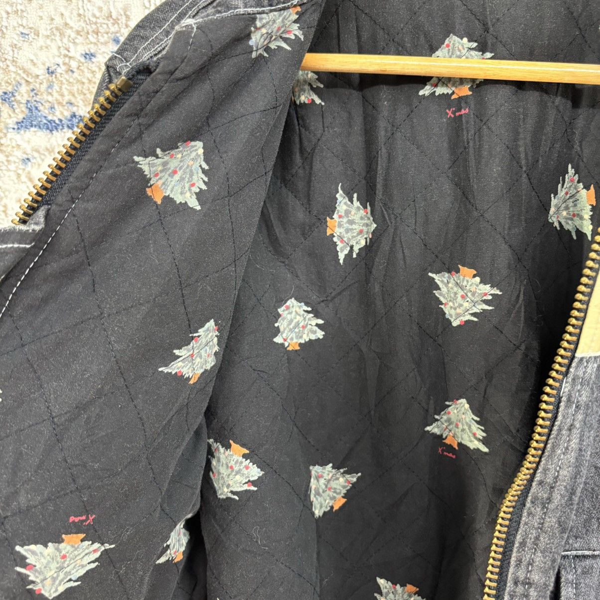 Pink House × Vintage Vintage Pink House Denim Bomber Jacket Size US S / EU 44-46 / 1 - 10 Thumbnail