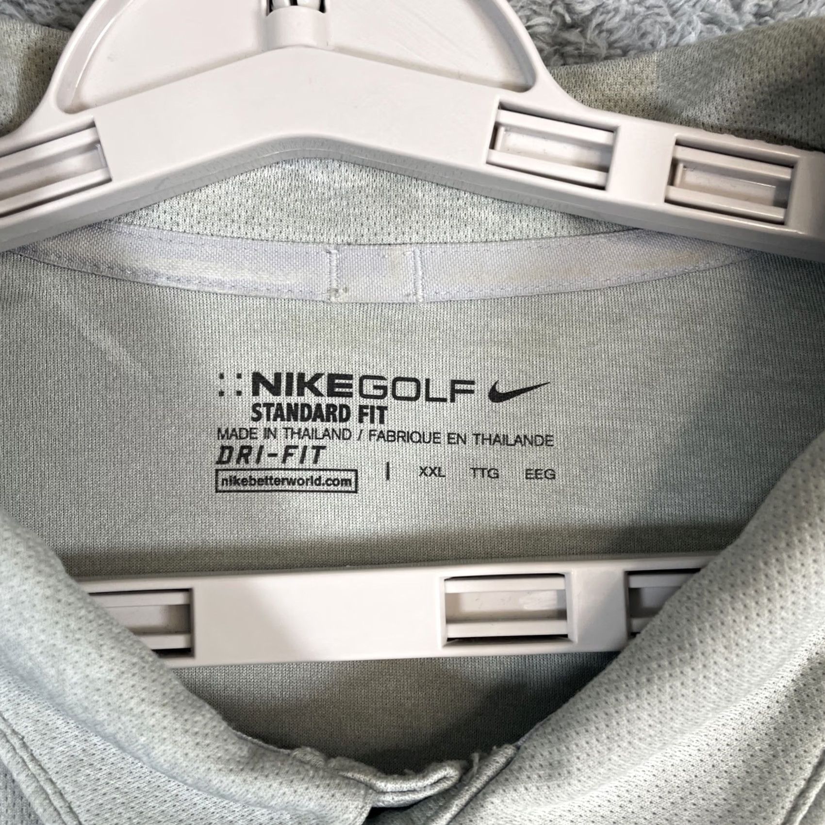Nike Nike Polo Shirt Men 2XL Gray Golf Performance SS Short Sleeve Button-Down Collar Polo Shirt Mens Size US XXL / EU 58 / 5 - 5 Thumbnail