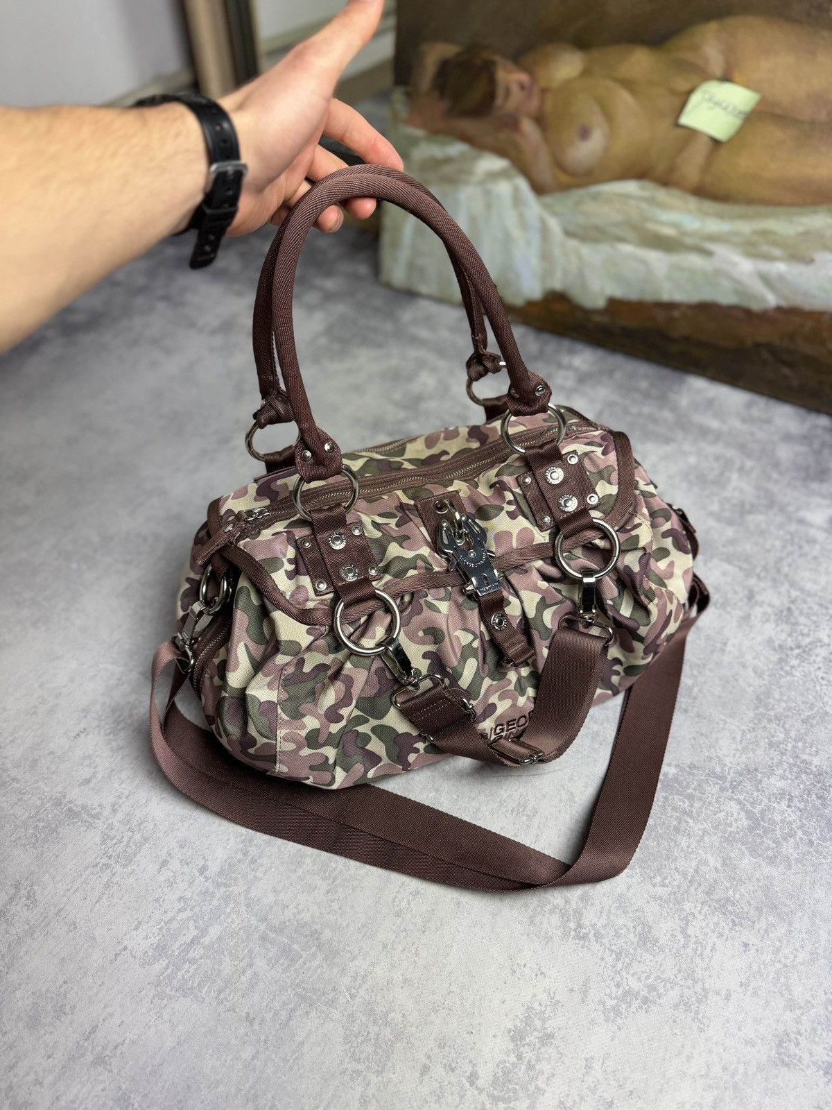 Avant Garde x If Six Was Nine George Gina & Lucy Ggl Y2K Camo Hand Shoulder Tote Alyx Bag, Men's