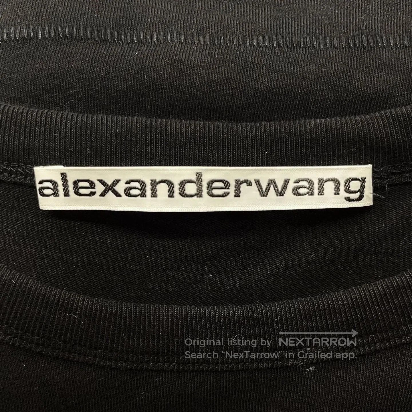 Alexander Wang Alexander Wang Woven Logo Cropped T. Size XS / US 0-2 / IT 36-38 - 5 Thumbnail