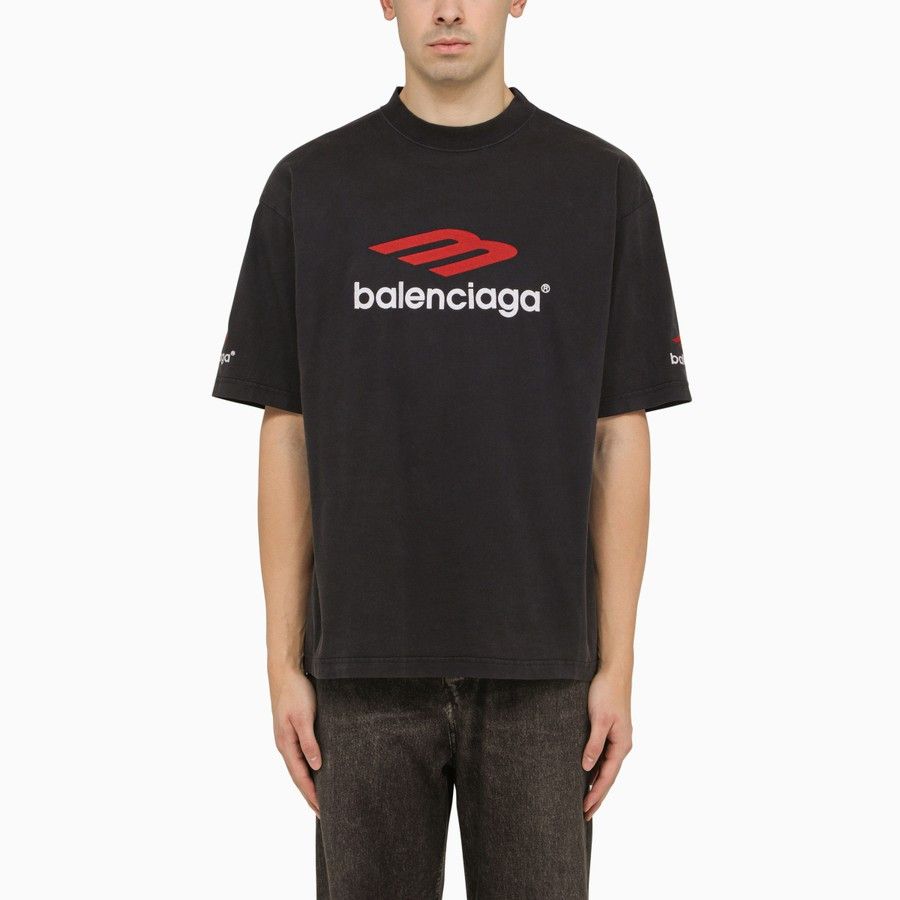 image of Balenciaga O1D2Blof0224 T-Shirt In Black, Men's (Size Medium)