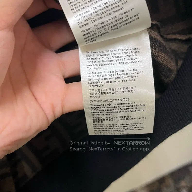 Fendi Fendi Deep Brown Logo Letter All-over Print Long Sleeve Kn Size XS / US 0-2 / IT 36-38 - 9 Thumbnail