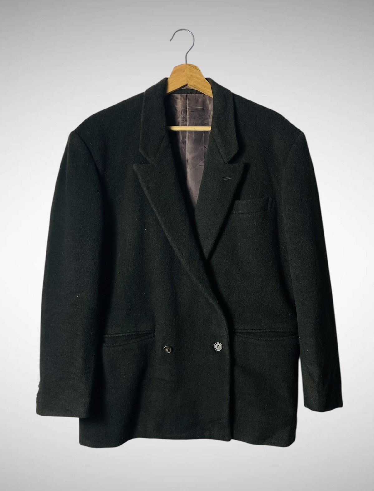 Tete Homme Vintage 90s Tete Homme Wool Jacket Size US L / EU 52-54 / 3 - 1 Thumbnail