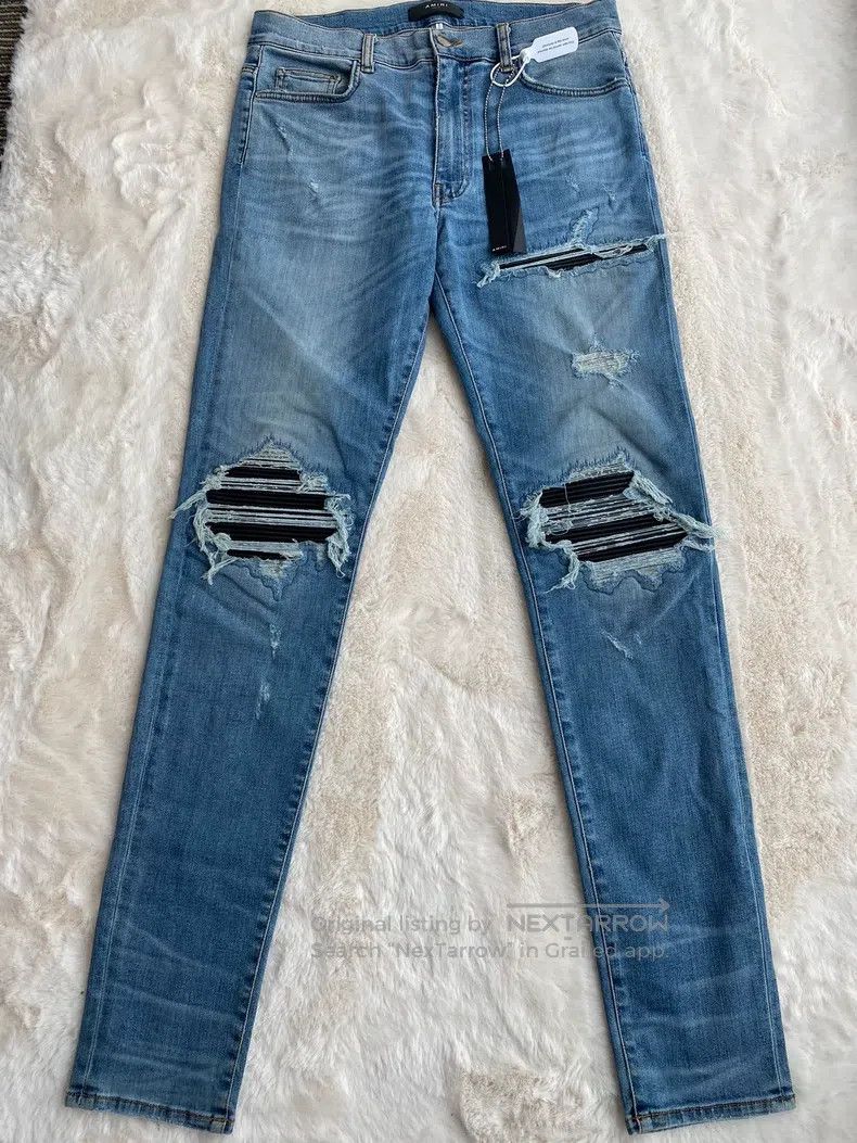 Amiri Amiri Size 34 Washed blue mx1 jeans Size US 34 / EU 50 - 1 Thumbnail