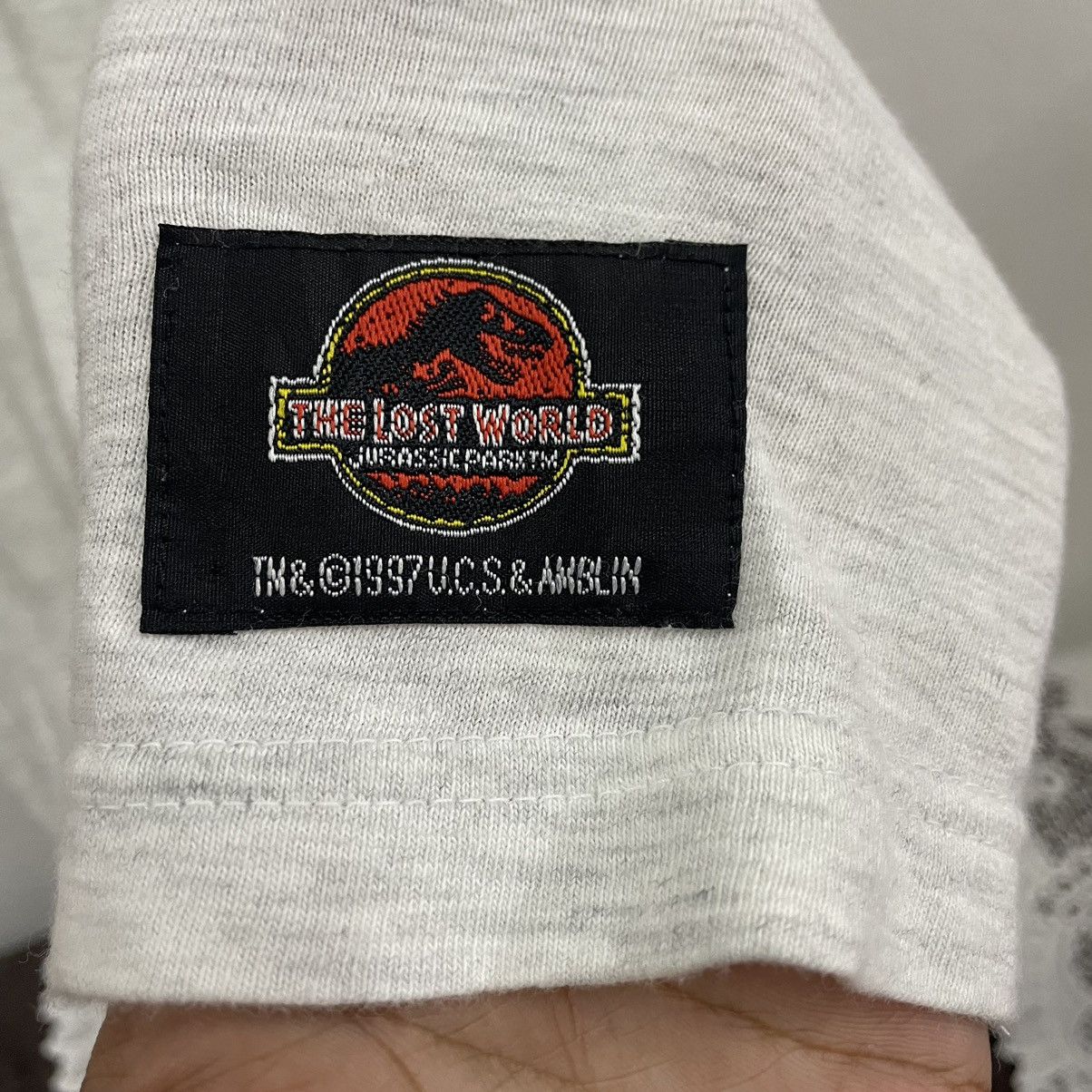 Vintage 🔥Vintage 1997 Jurassic Park Pre Historic Promo Movie Tee Size US XL / EU 56 / 4 - 5 Thumbnail