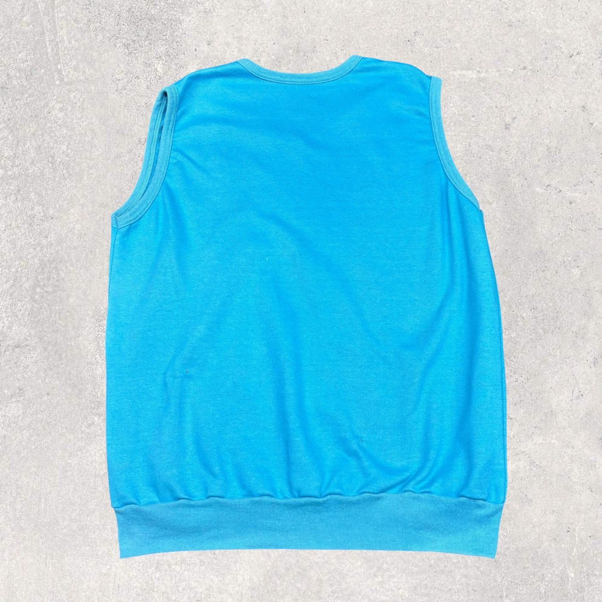 Vintage 1980s Vintage Blue Sweater Vest Size US M / EU 48-50 / 2 - 2 Thumbnail