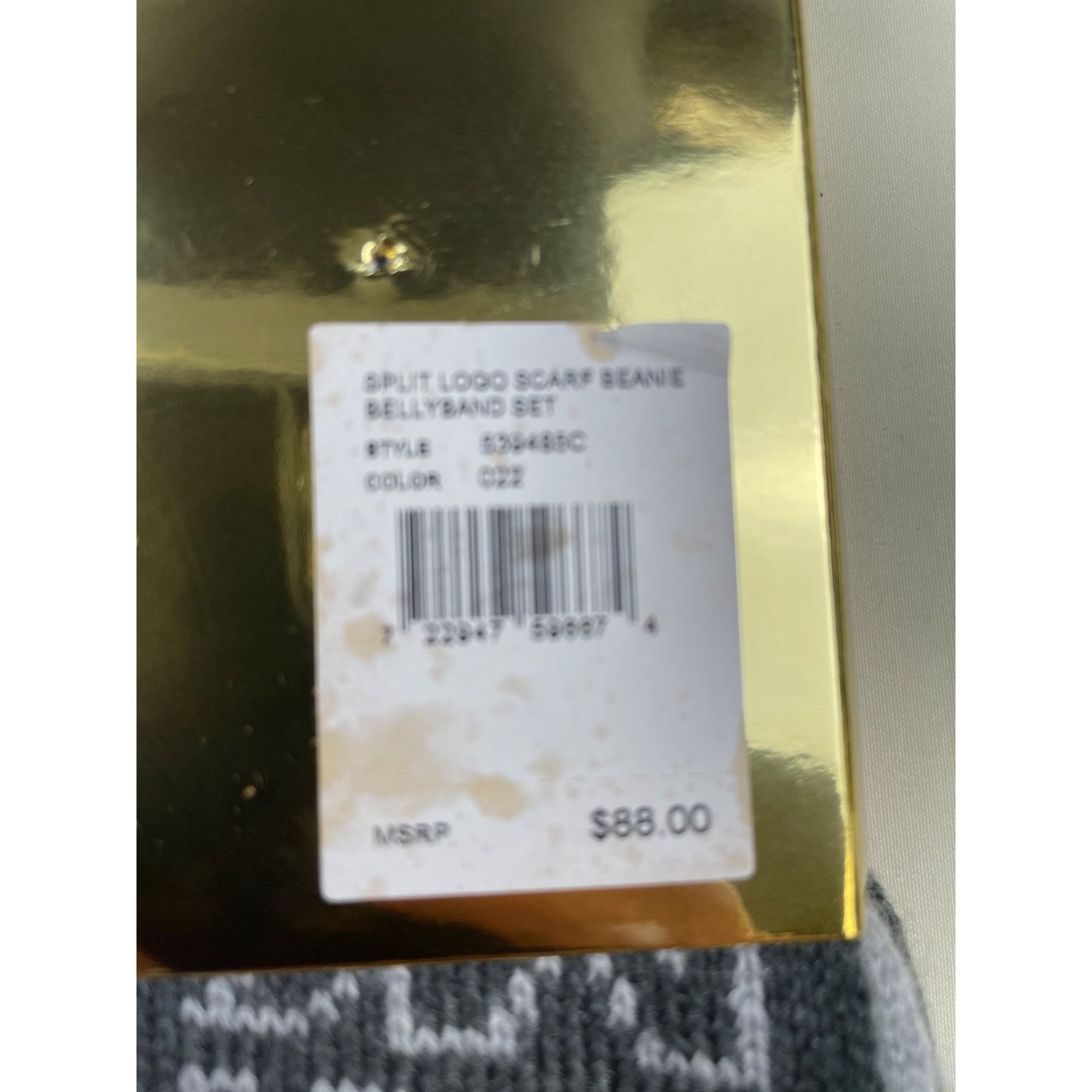 Michael Kors Michael Kors Unisex Gray Hat & Scarf 64" x 10 SKU 4823 Size ONE SIZE - 3 Thumbnail