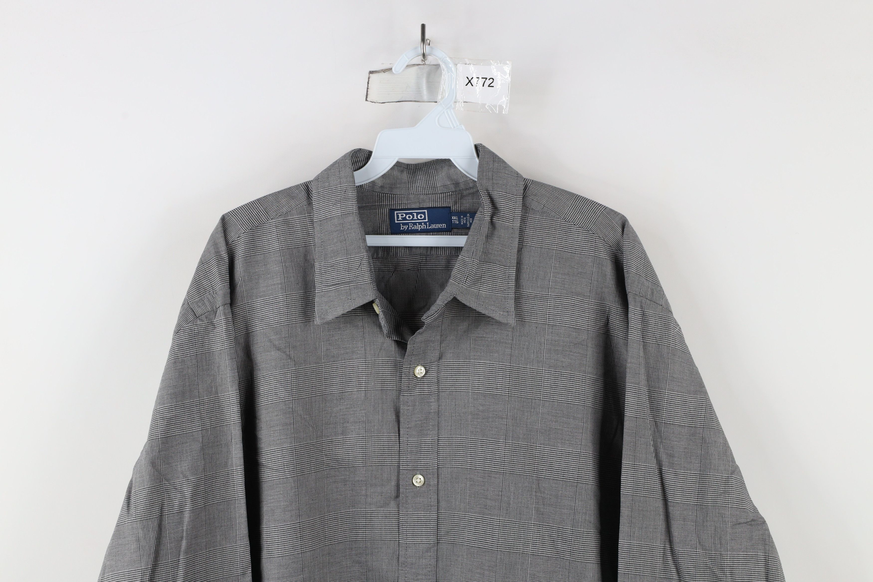 Ralph Lauren × Vintage Vintage 90s Ralph Lauren Houndstooth Plaid Button Shirt Size US XXL / EU 58 / 5 - 2 Thumbnail