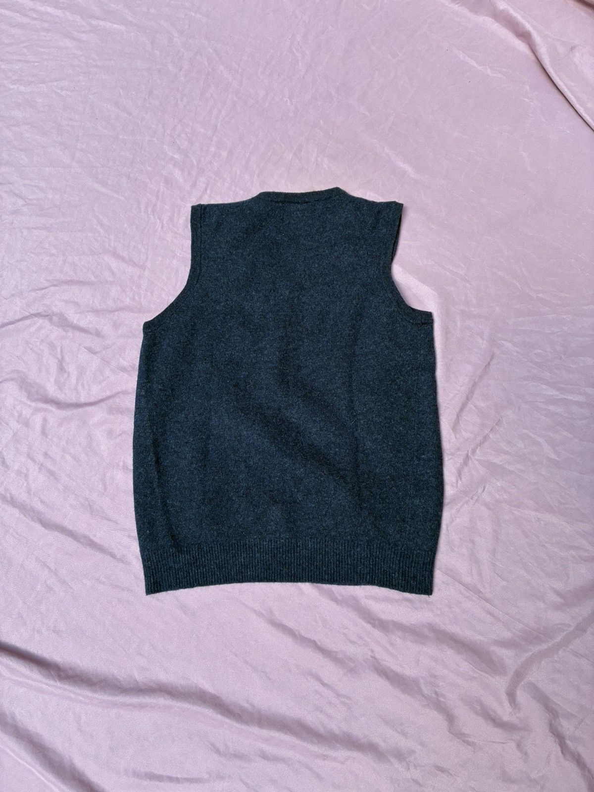 Fred Perry × Raf Simons RAF SIMONS x FRED PERRY navy blue knit wool gilet Size US M / EU 48-50 / 2 - 10 Thumbnail