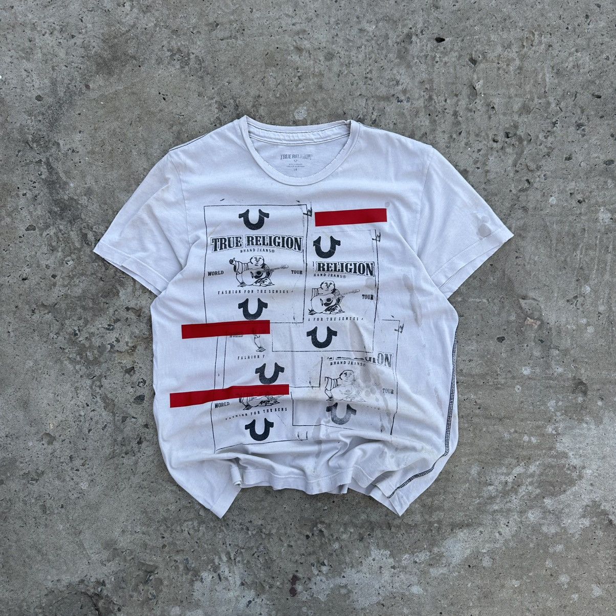 True Religion Vintage Japanese Style True Religion T-shirts Trashed Size L Size US L / EU 52-54 / 3 - 1 Thumbnail