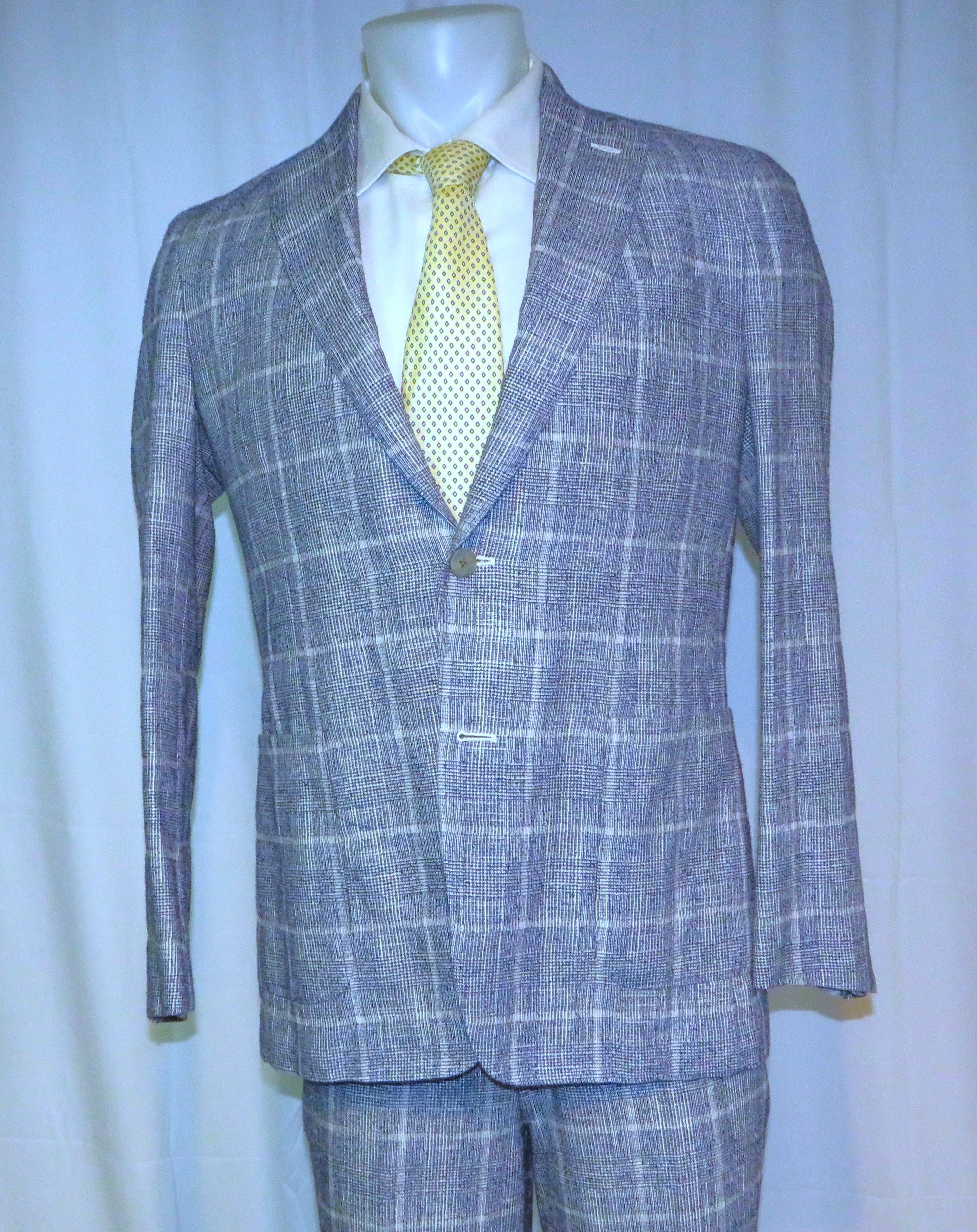 Brooks Brothers Golden Fleece Current Blue Plaid Two Button Suit 40R NWT Size 40R - 3 Thumbnail