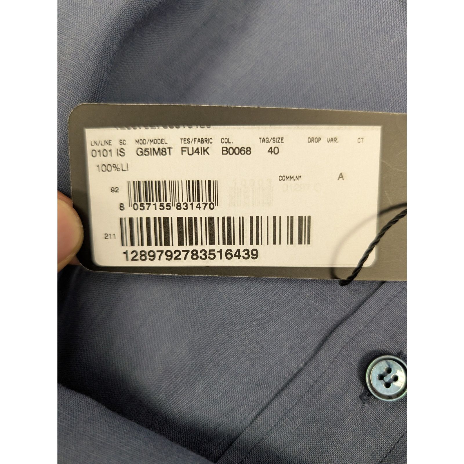 Dolce & Gabbana o1rshd1 CC20 Button up Shirt in Blue Size US M / EU 48-50 / 2 - 19 Thumbnail