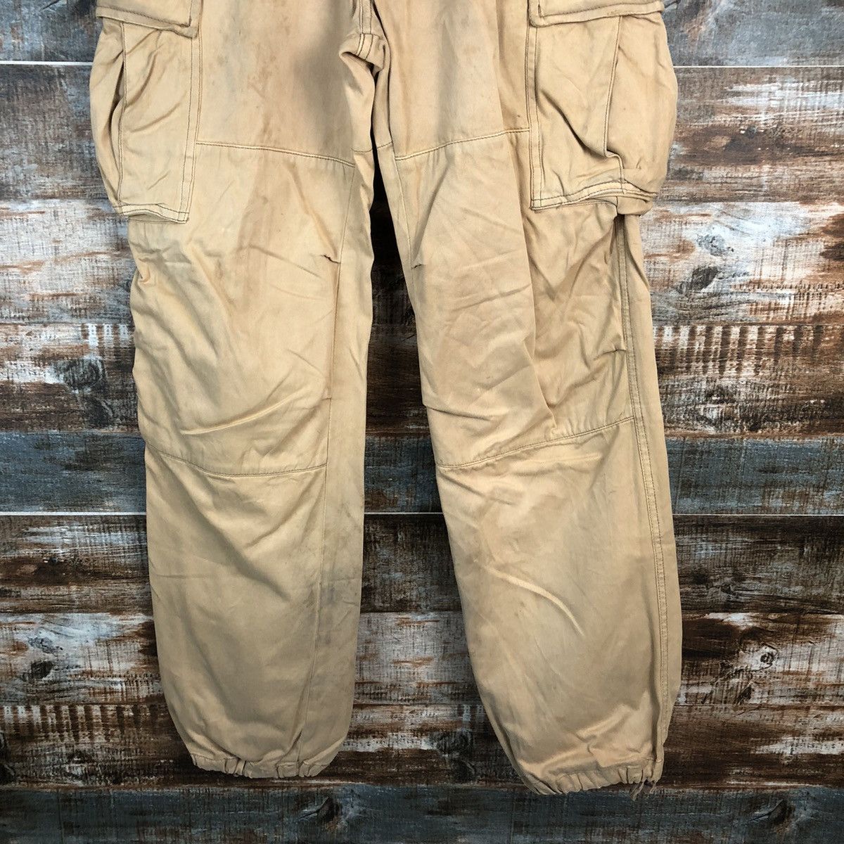 Japanese Brand DL Flash Report Brown Cargo Multipocket Pants #C117 Size US 30 / EU 46 - 6 Thumbnail
