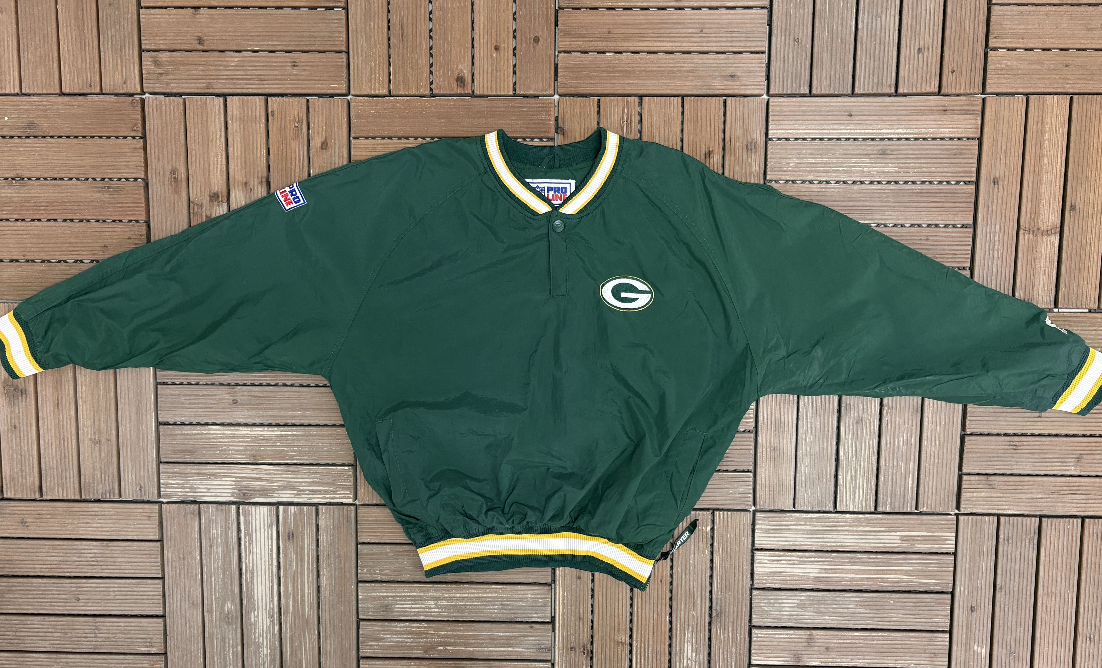 Starter Green Bay Packers Vintage Windbreaker Jacket Size US M / EU 48-50 / 2 - 5 Thumbnail