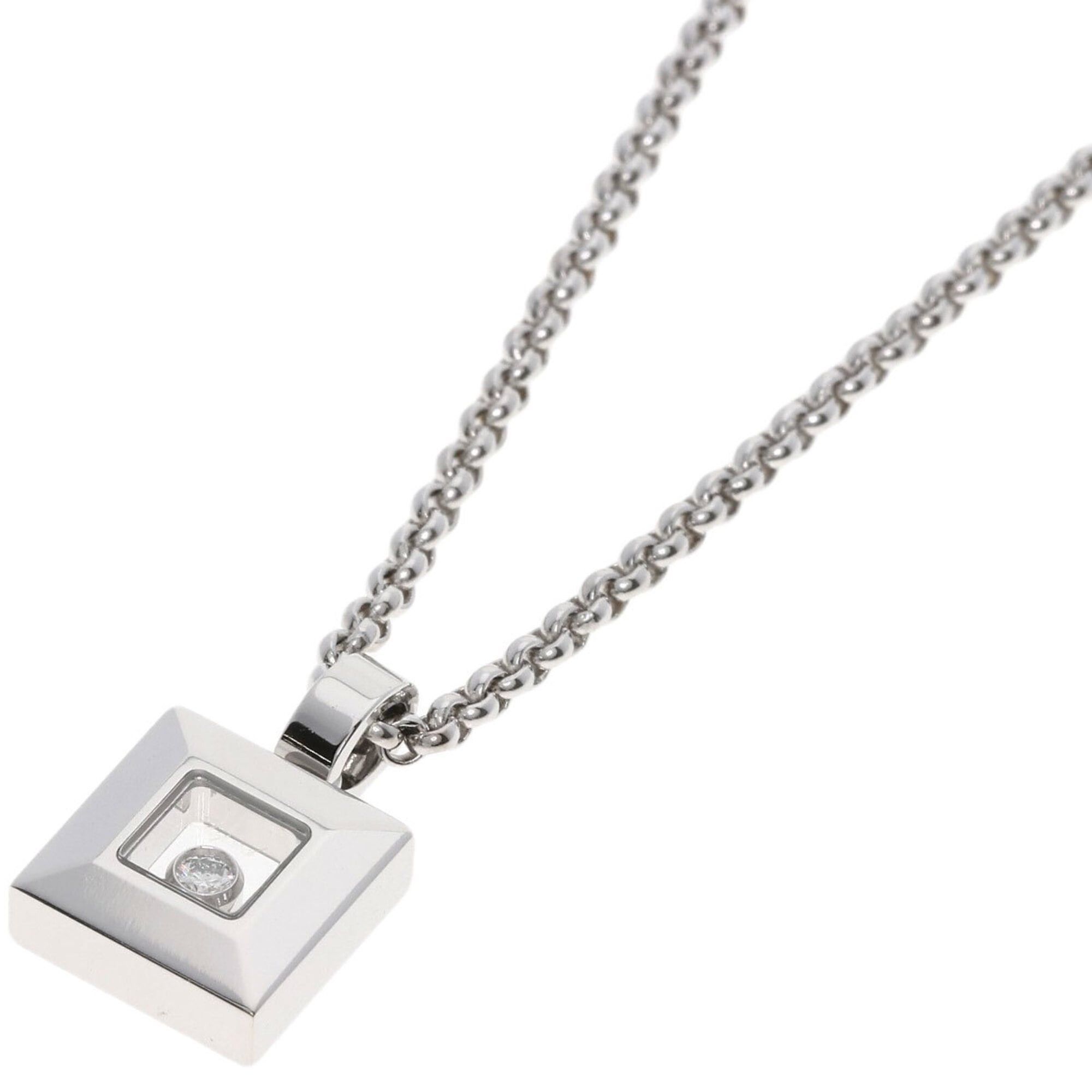 Chopard Chopard Happy Diamonds Necklace 18K White Gold Women's Size ONE SIZE - 1 Thumbnail
