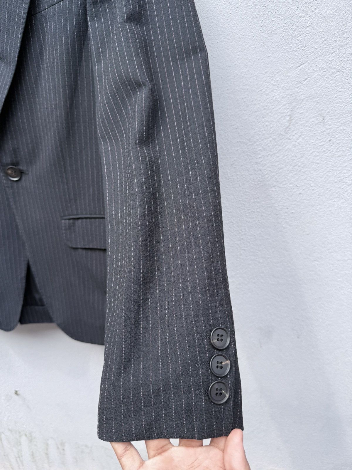 Jean Paul Gaultier JEAN PAUL GAULTIER Pin Striped Tailored Blazer Jacket Size 46R - 15 Thumbnail