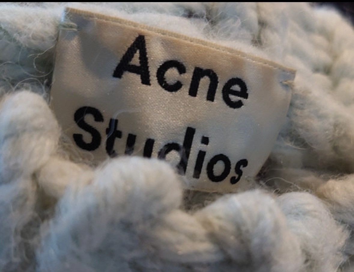 Acne Studios Acne Studios Chunky Oversized Green Pink Loose Knit Sweater Size US L / EU 52-54 / 3 - 4 Thumbnail