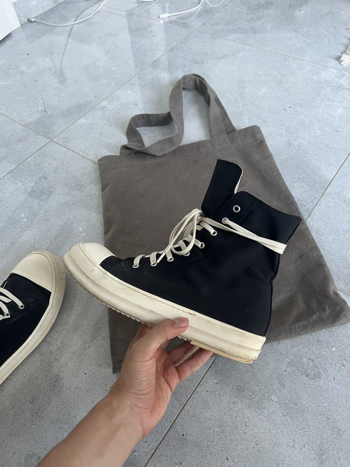 Rick Owens × Rick Owens Drkshdw Rick Owens Nylon Ramones Size US 9 / EU 42 - 5 Thumbnail