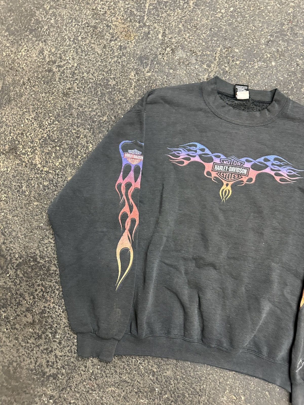 Harley Davidson Vintage harley Davidson flame sweatshirt Size US M / EU 48-50 / 2 - 3 Thumbnail