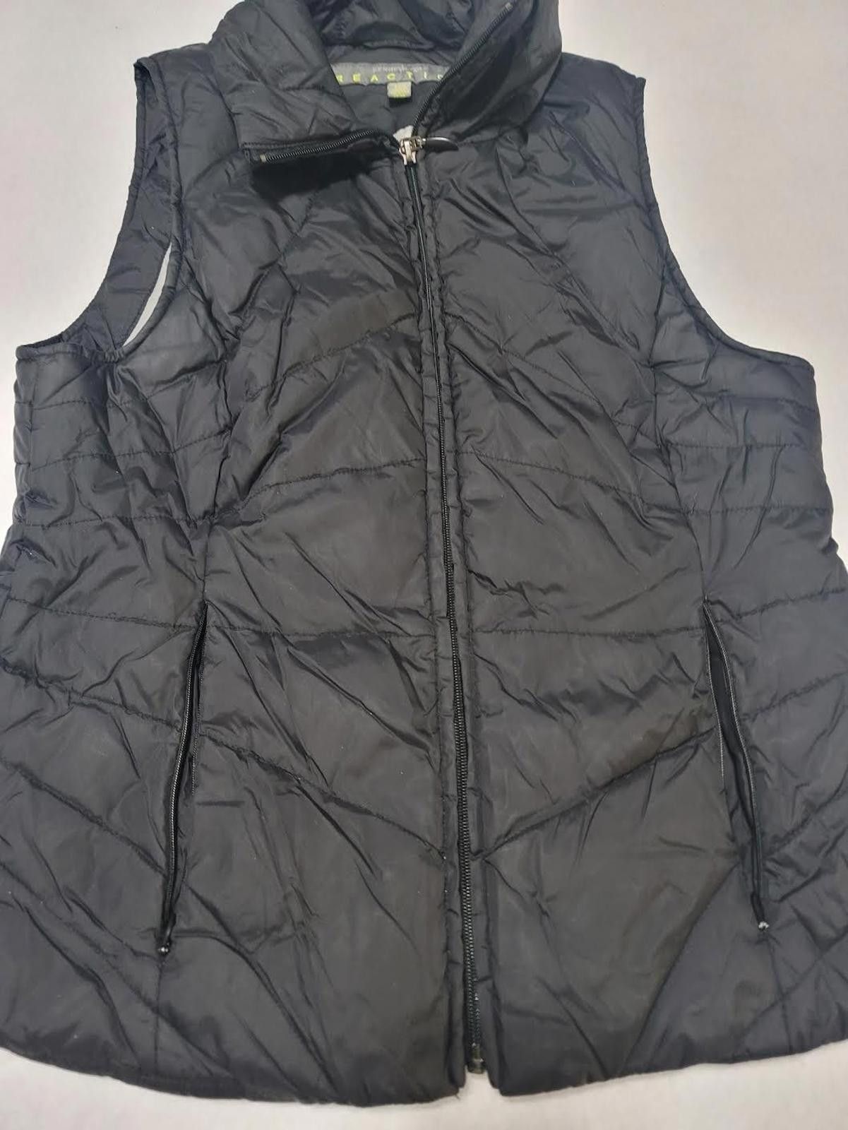 Other Kenneth Cole Women’s Black Reflective Puffer Vest Small Size S / US 4 / IT 40 - 1 Thumbnail