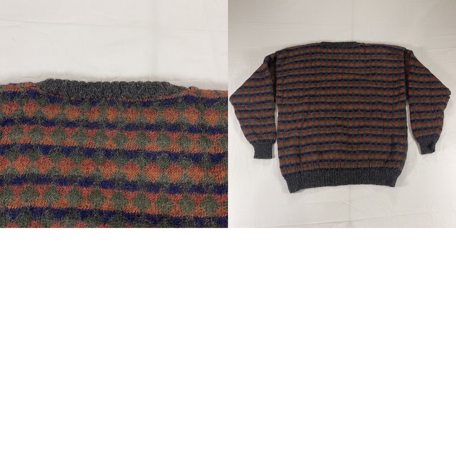 Vintage VINTAGE Frank Stella New York Sz S Sweater 100% ALPACA Geometric 80s 90s Size US S / EU 44-46 / 1 - 9 Thumbnail
