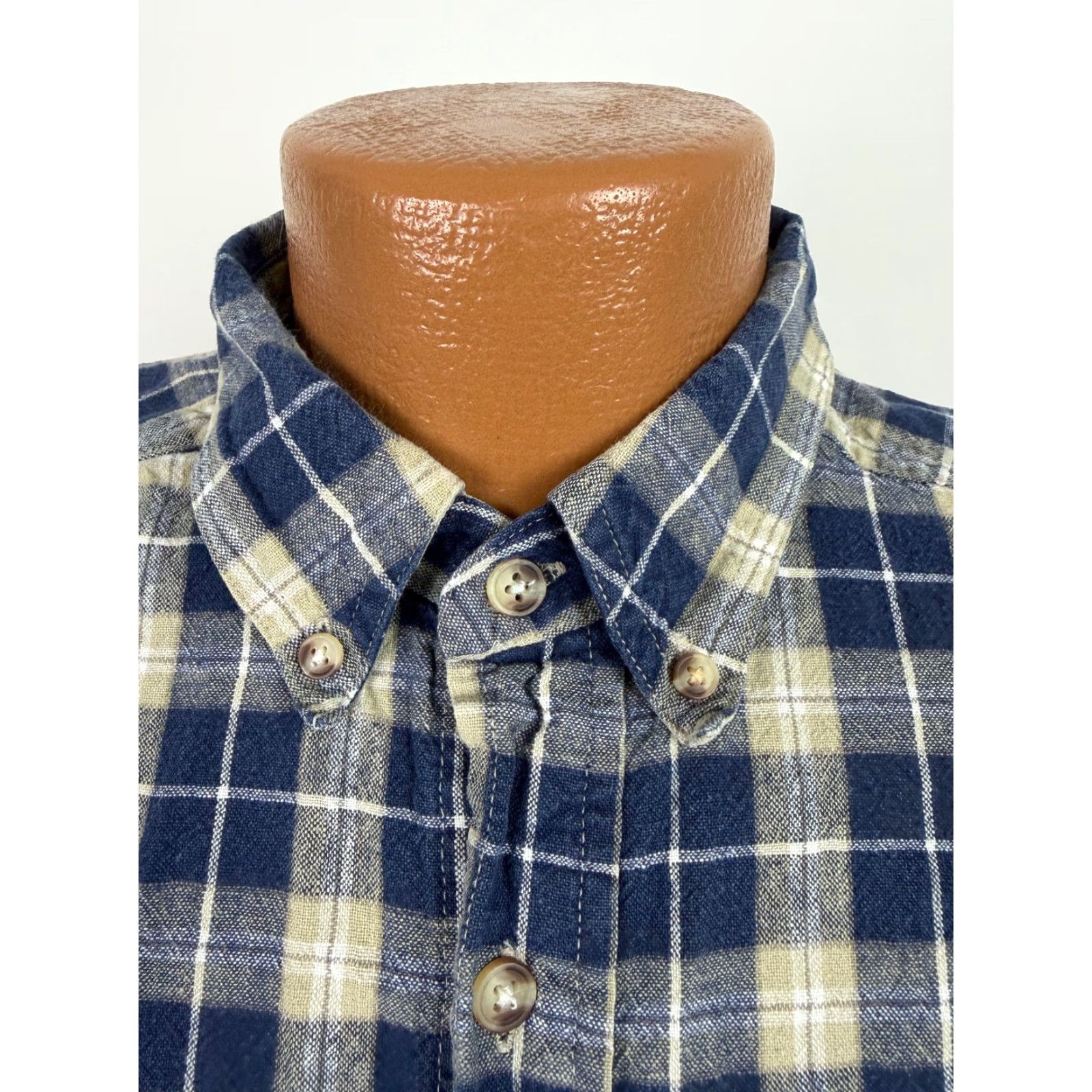 Vintage VINTAGE Northwest Territory 90s Plaid Button-Up Shirt Men Medium Blue Linen Blend Casual Grunge Size US M / EU 48-50 / 2 - 4 Thumbnail