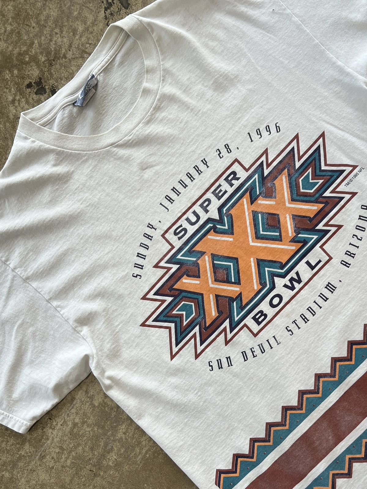 NFL × Vintage Vintage 1995 NFL Super Bowl XXX Cowboys v Steelers Tee XL Size US XL / EU 56 / 4 - 1 Thumbnail